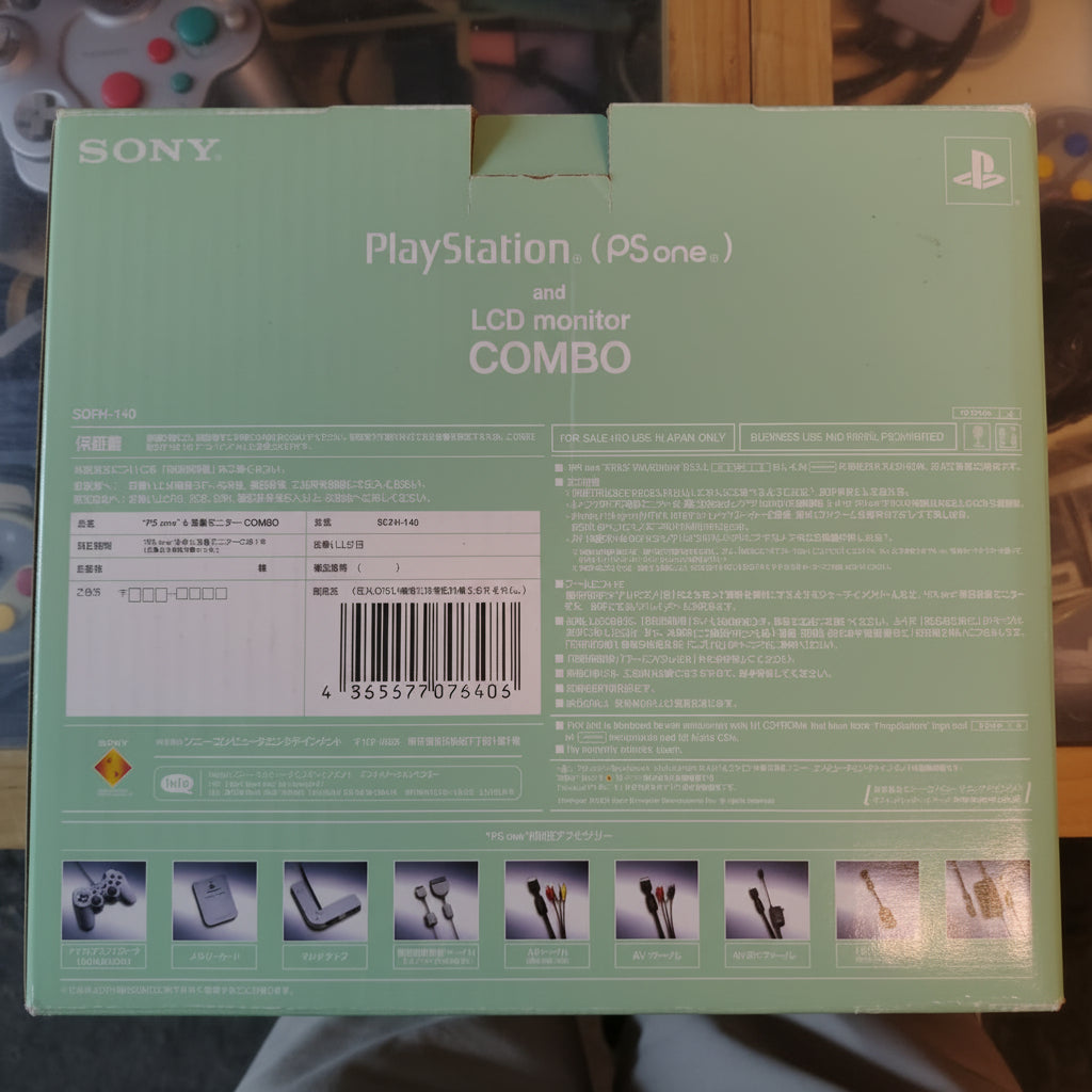 Playstation PSONE Console boxata con monitor
