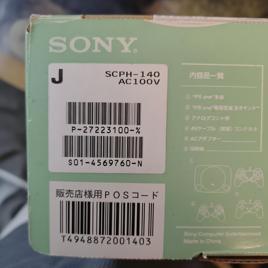 Playstation PSONE Console boxata con monitor