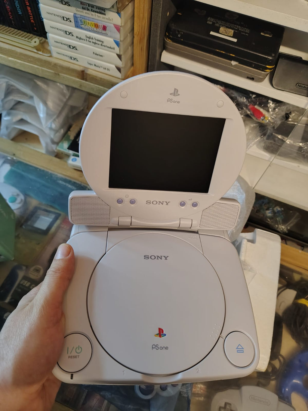 Playstation PSONE Console boxata con monitor