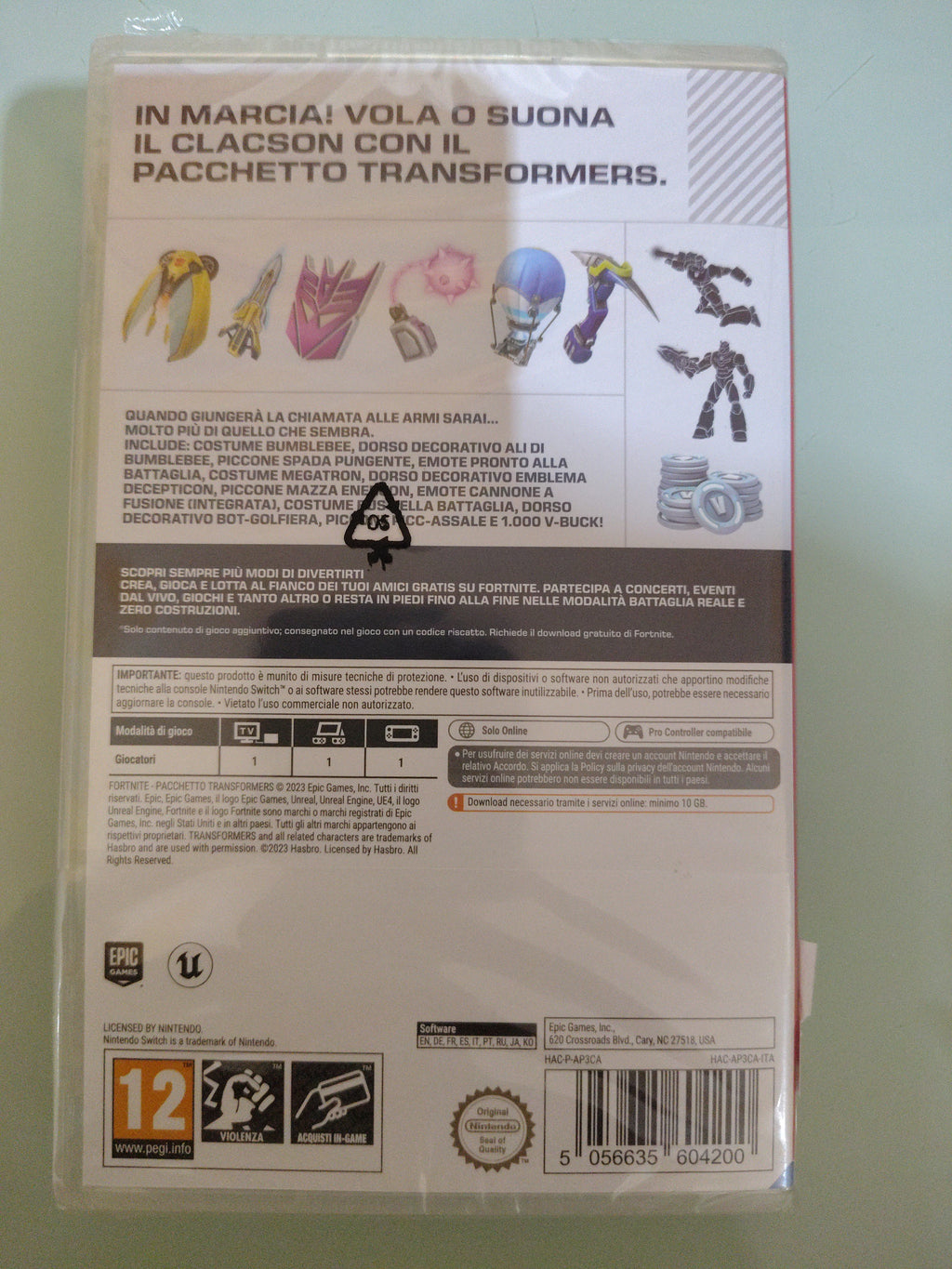 Nintendo Switch  Fortnite Transformers Pack download