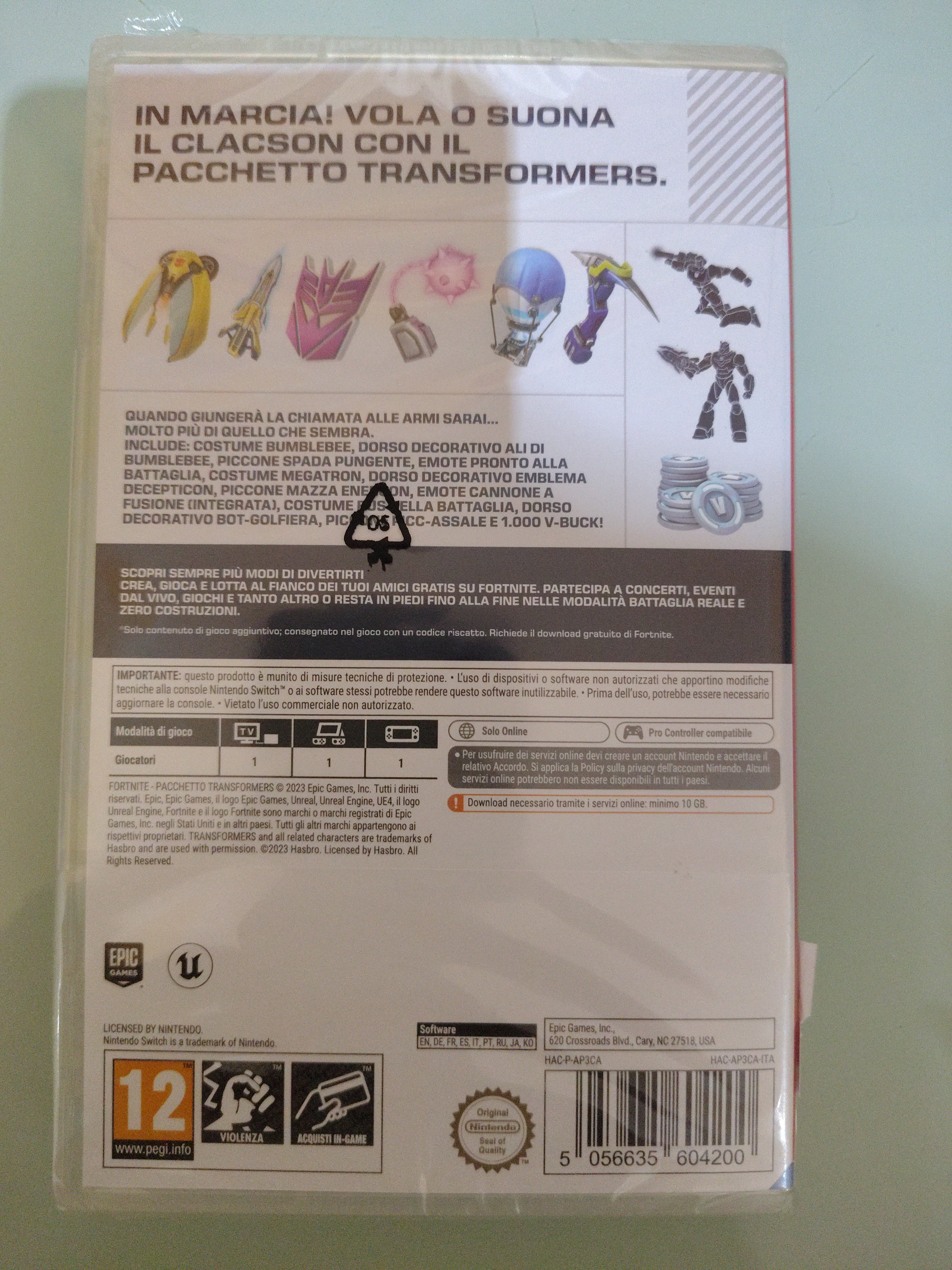 Nintendo Switch  Fortnite Transformers Pack download