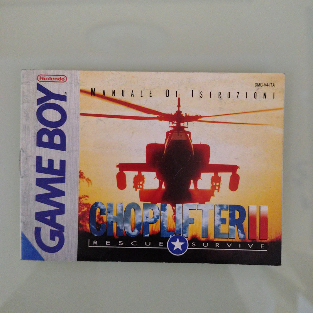 CHOPLIFTER 2 NINTENDO GAME BOY ( manuale )