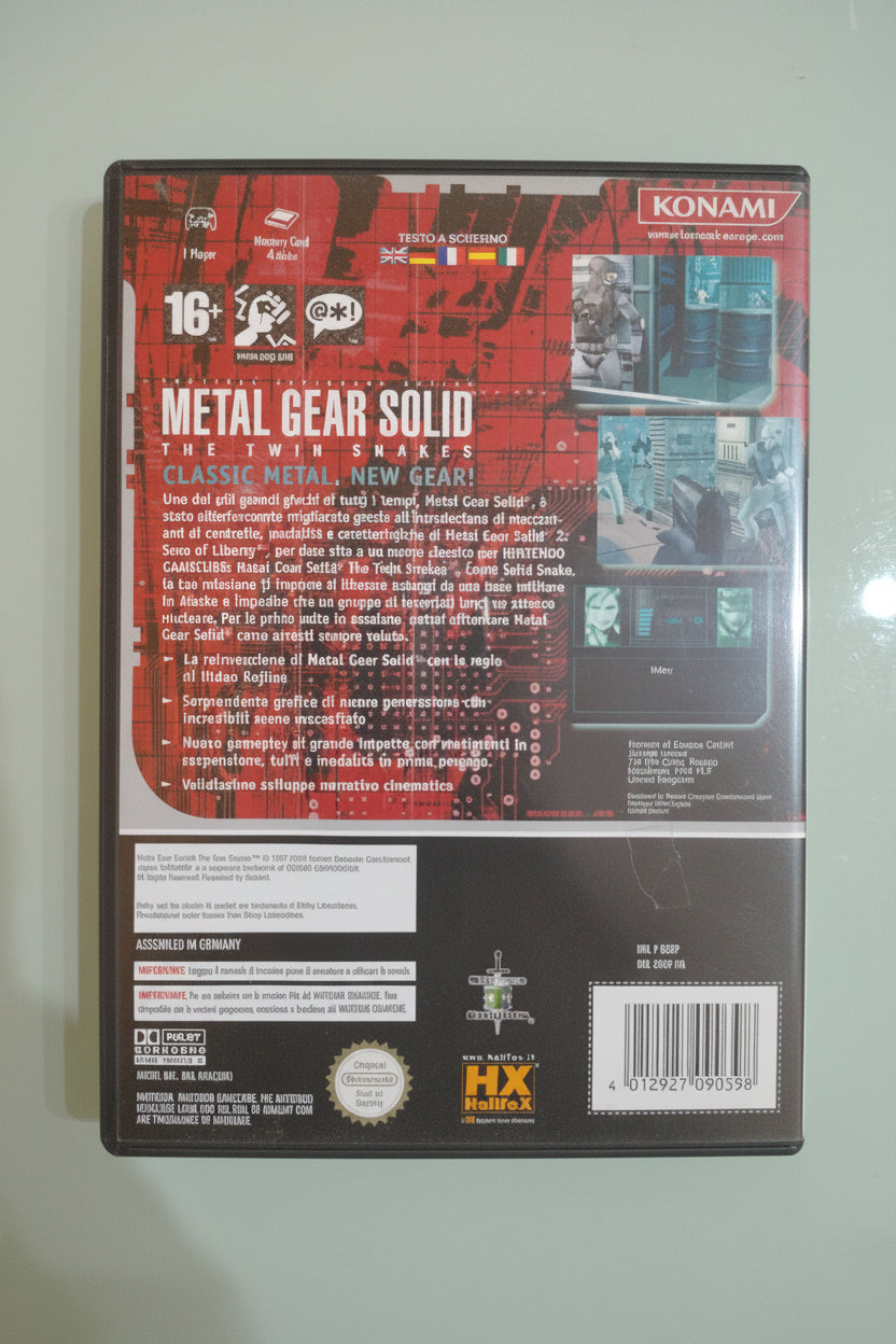 METAL GEAR SOLID TWIN SNAKES GAMECUBE NGC VERSIONE ITALIANA PAL ITA