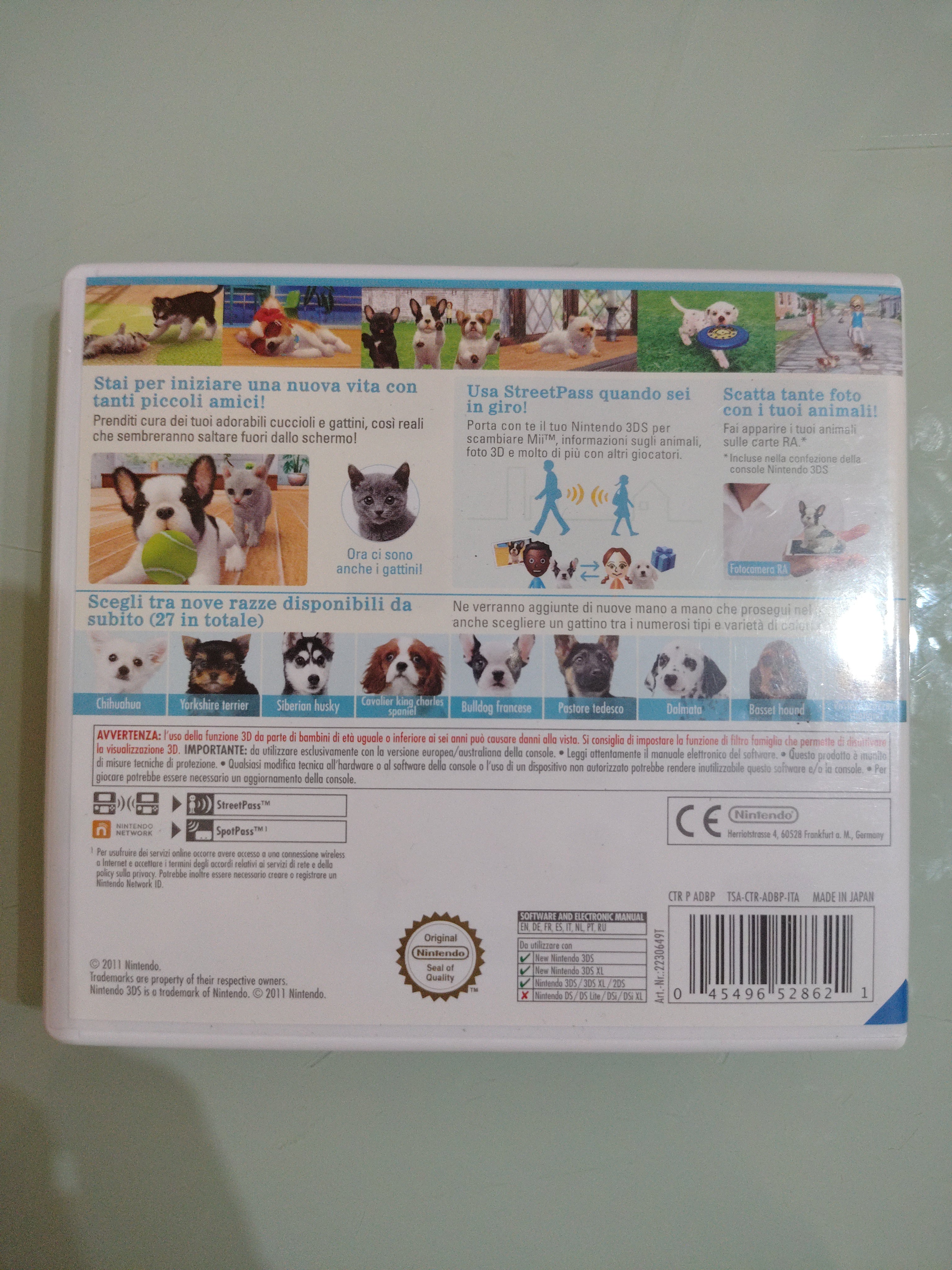 Nintendogs + Cats Bulldog Francese GIOCO 3DS