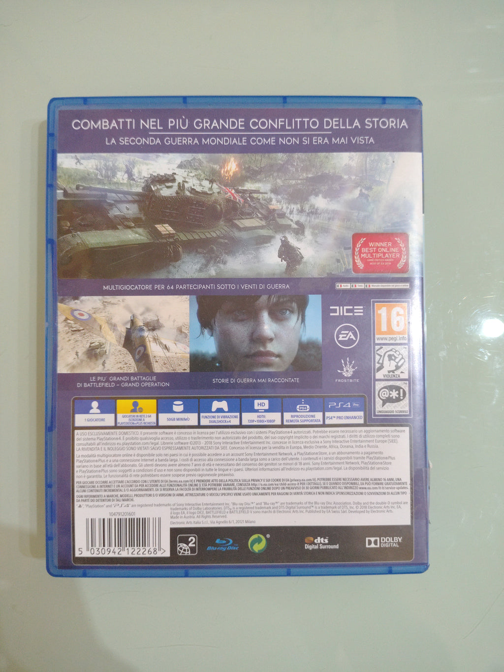 Battlefield V 5 GIOCO PS4 VERSIONE ITALIANA