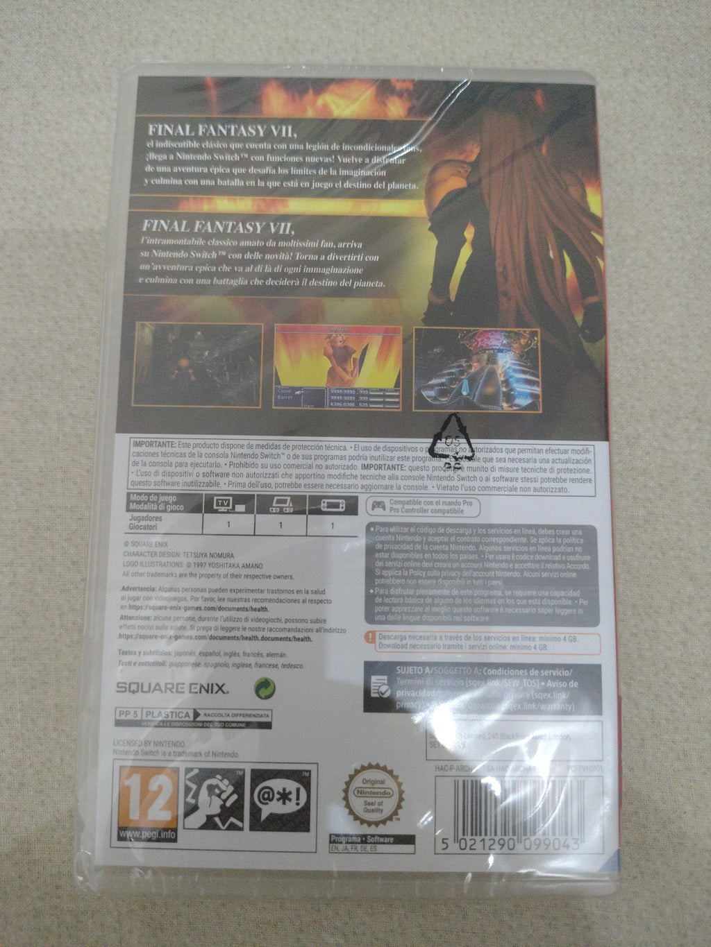FINAL FANTASY VII Nintendo Switch Videogioco PAL NUOVO RAR0 codice download