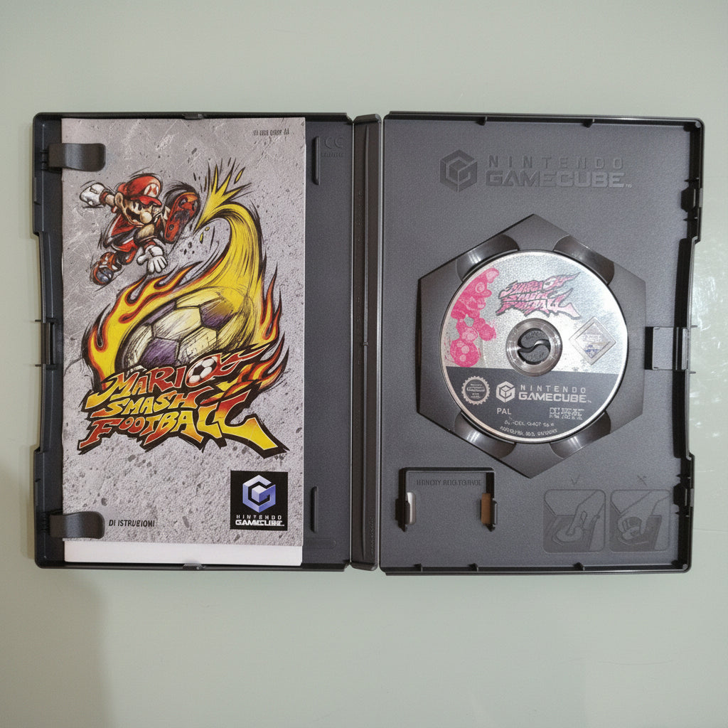 Mario Smash Football Nintendo Gamecube PAL ITA gioco usato italiano COMPLETO