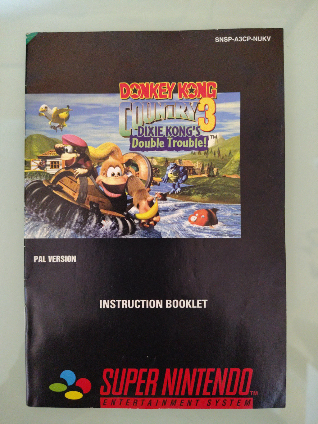 Donkey Kong Country 3 Dixie Kong’s Double Trouble SNES Super NES libretto manual