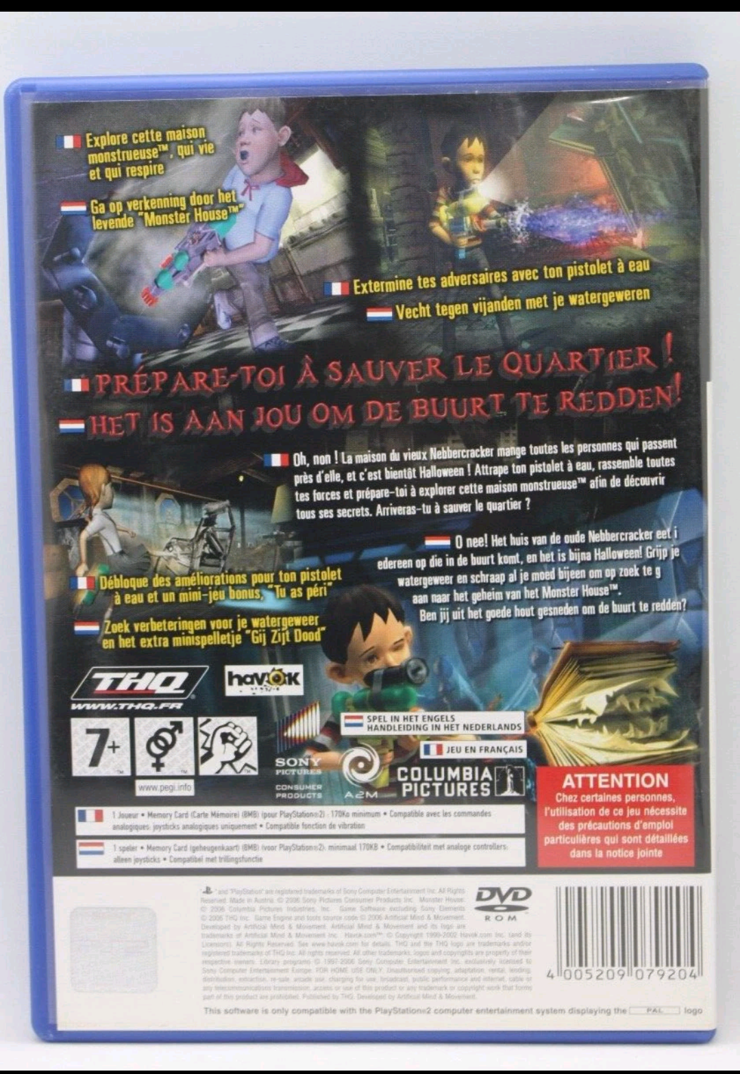 MONSTER HOUSE THQ PLAYSTATION 2 PS2 CON LIBRETTO MULTILINGUA
