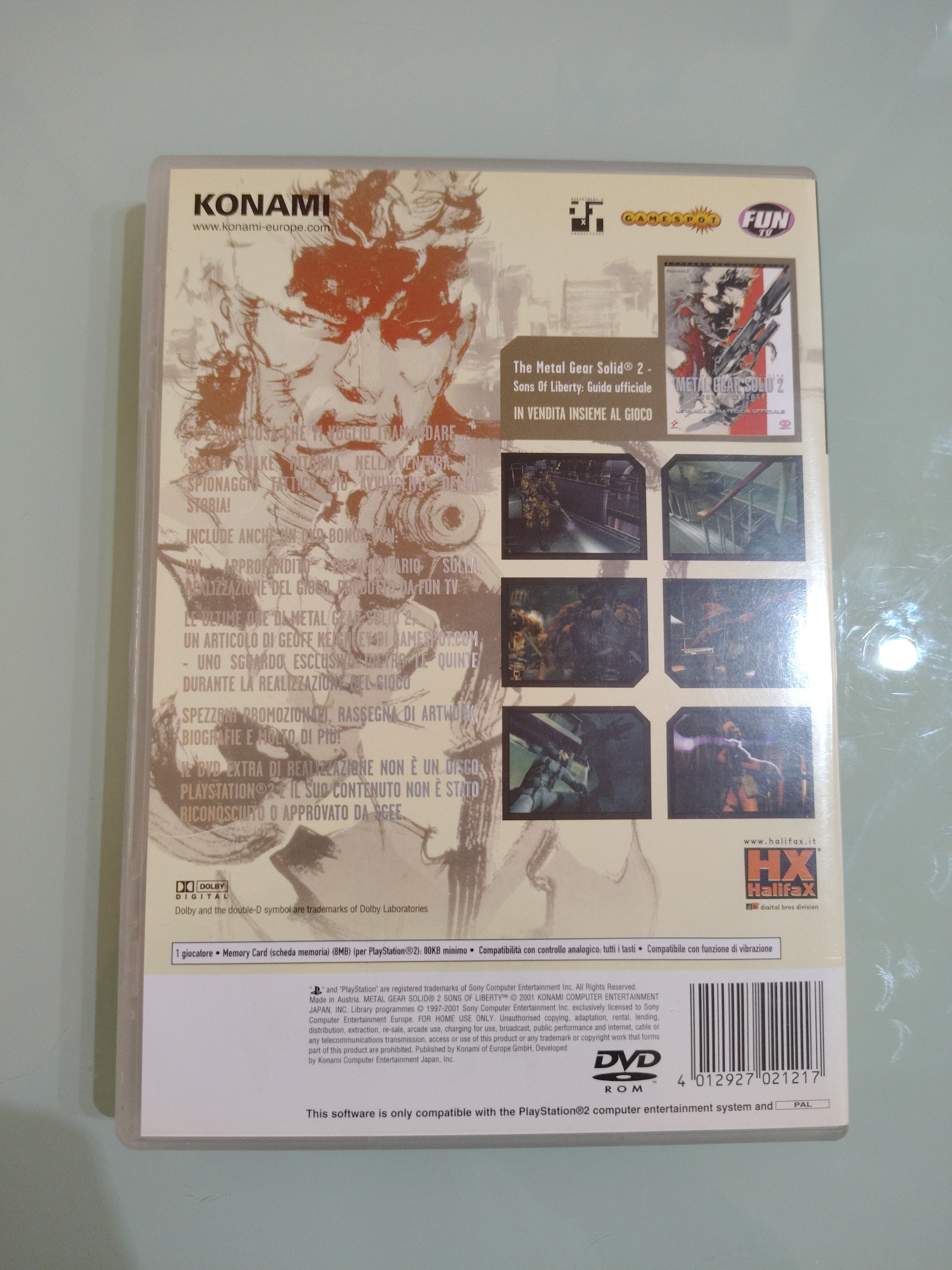 METAL GEAR SOLID 2 SONS OF LIBERTY