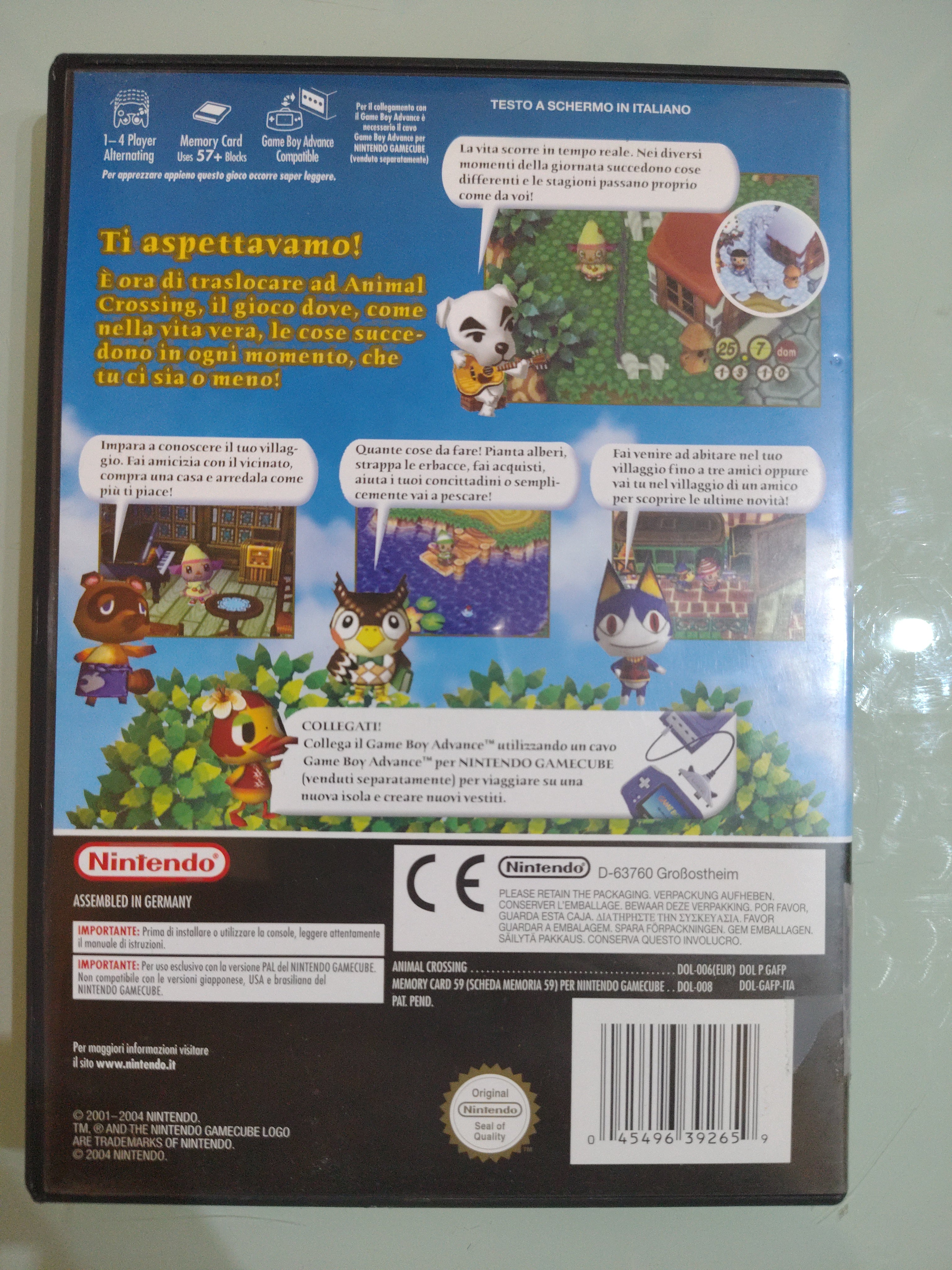 Nintendo Game Cube Usa Animal Crossing PAL.ita