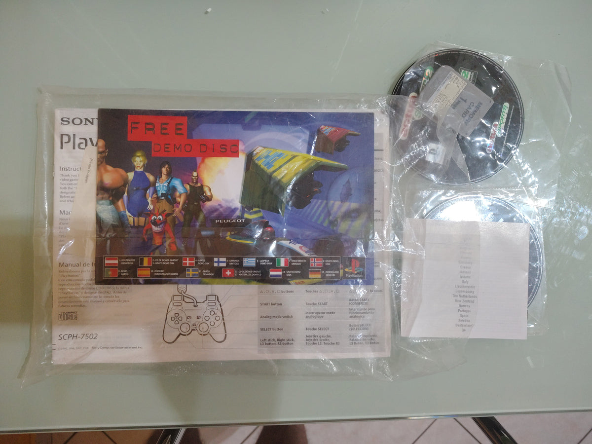CONSOLE SONY PS1  SCPH 7502 c BOXATA CON SCATOLA DUAL SHOCK