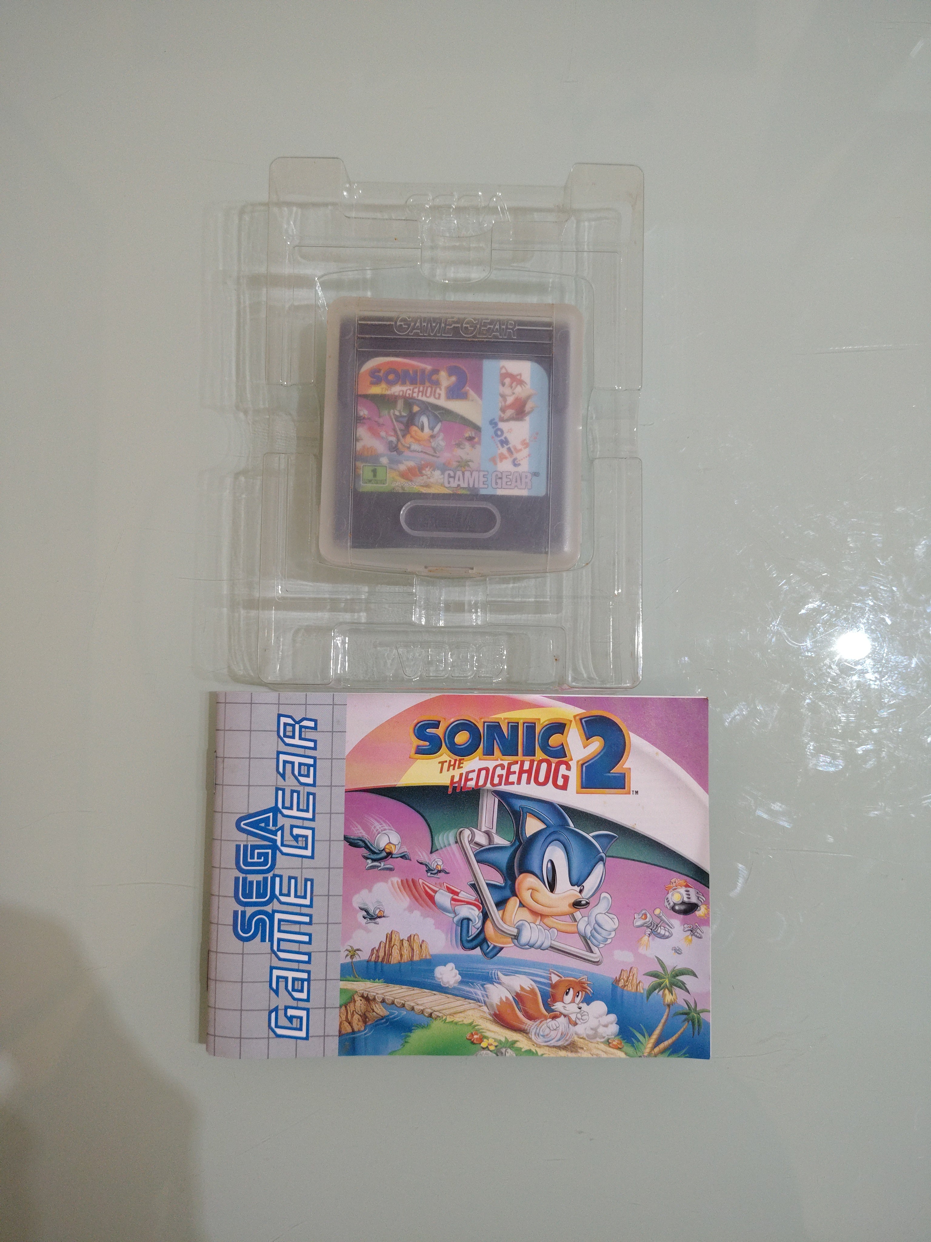 Sonic the Hedgehog 2 (Sega Game Gear) con manuale