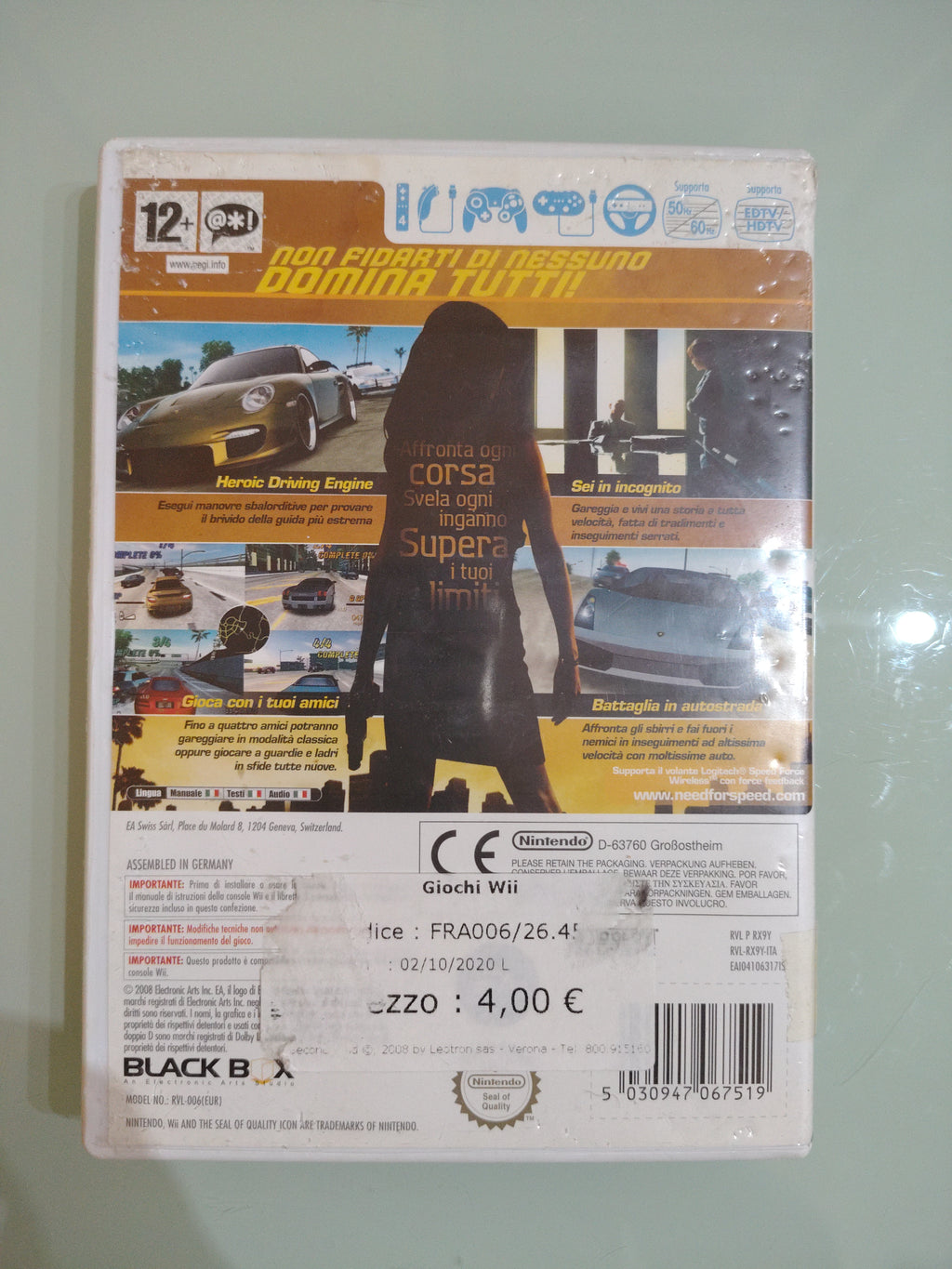 Need For Speed Undercover - Nintendo WII  PAL