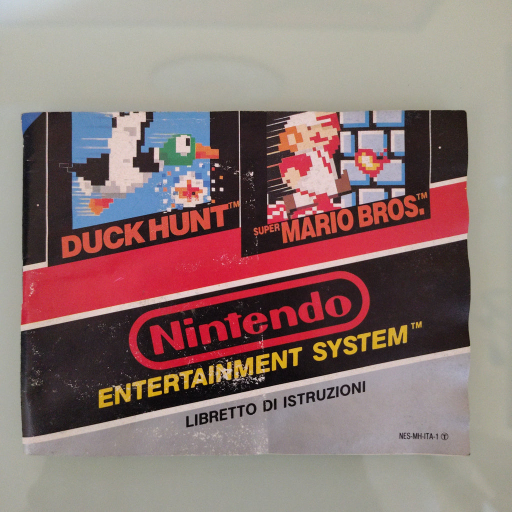 Super Mario Bros Duck Hunt manuale istruzioni Nintendo Nes Pal italiano