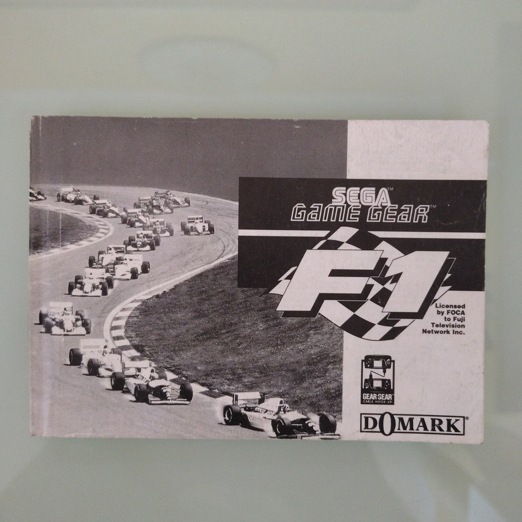 F1 (Formula 1) | Sega Game Gear, ( manuale )