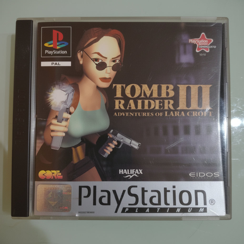 Tomb Raider 3 Ps1 Pal Ita Playstation 1 Psone  Platinum funzionante