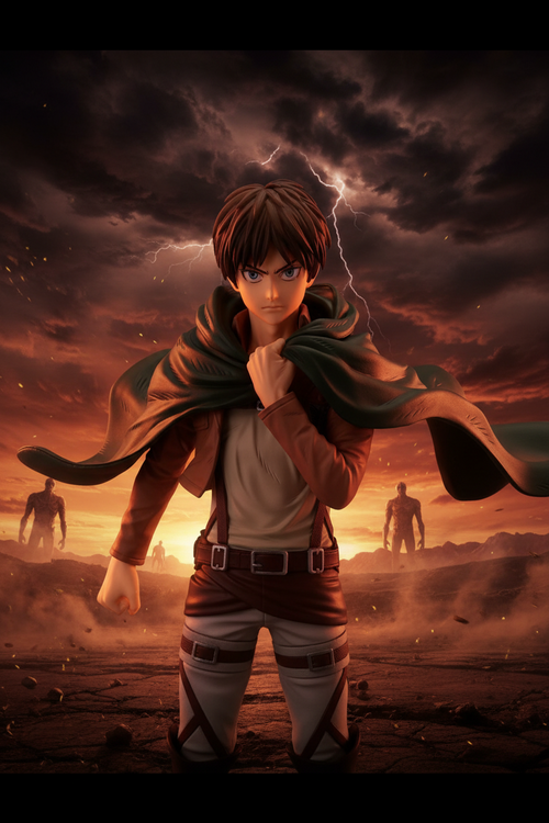 Attack on Titan Grandista Eren Yeager Figura Anime GIAPPONE BANPRESTO