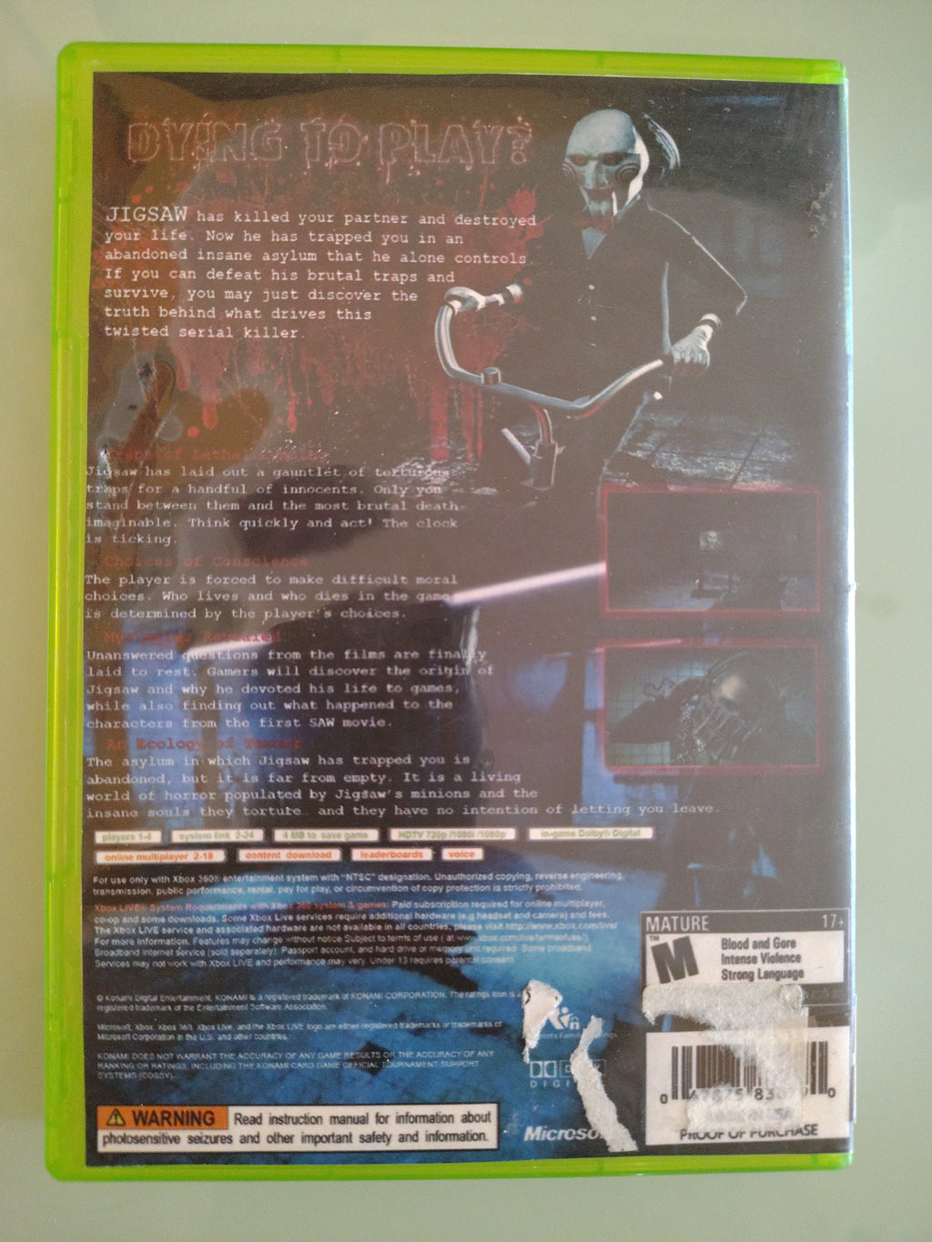 THE SAW USATO  EDIZIONE ITALIANA ( no manuale )