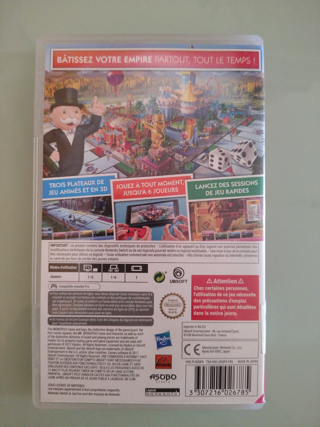 Ubisoft Monopoly Nintendo Switch Game (2017