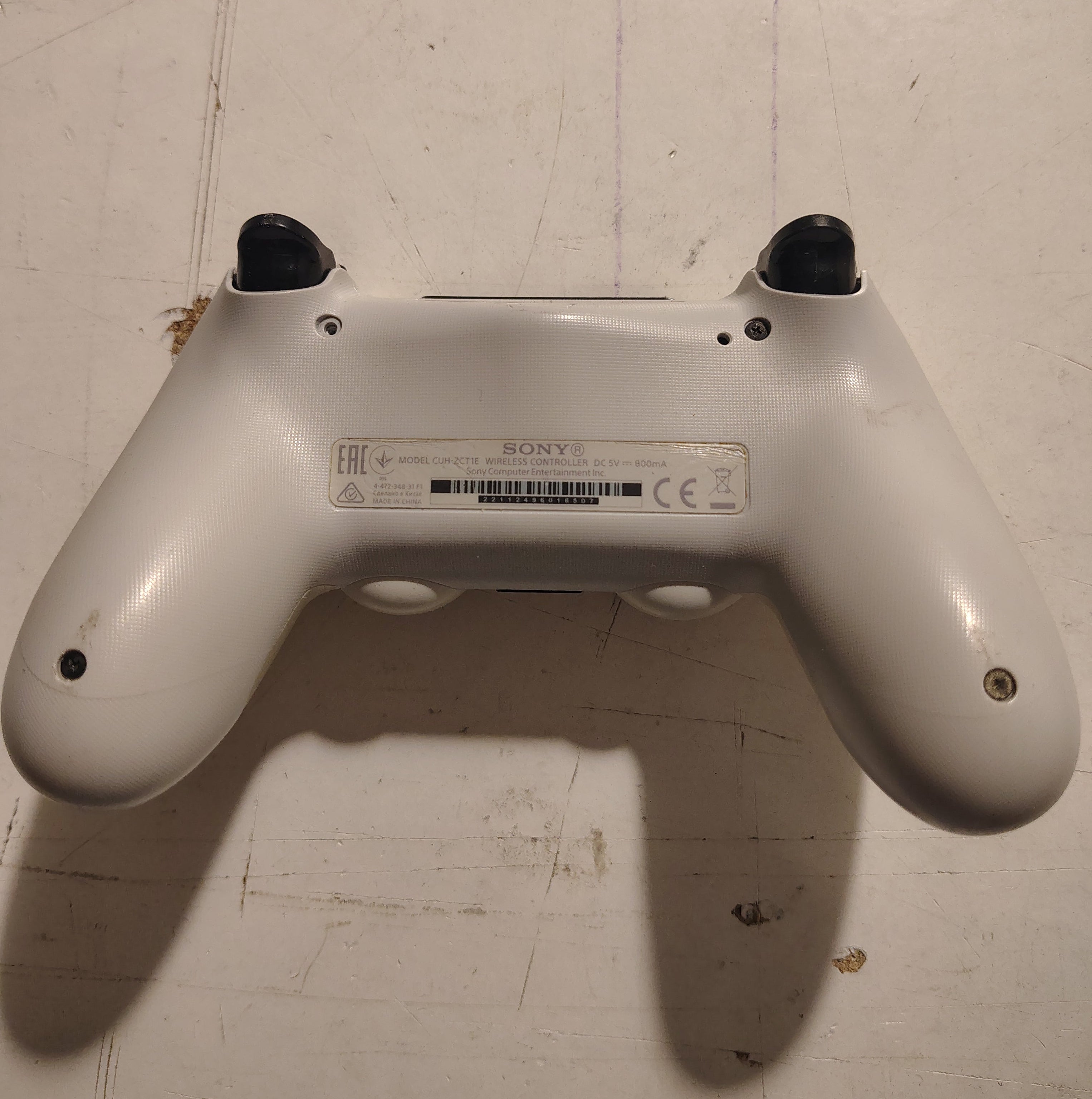 Joypad Dualshock 4 Originale Sony Bianco Wireless per PS4 e PC (CUH-ZCT1E) V1