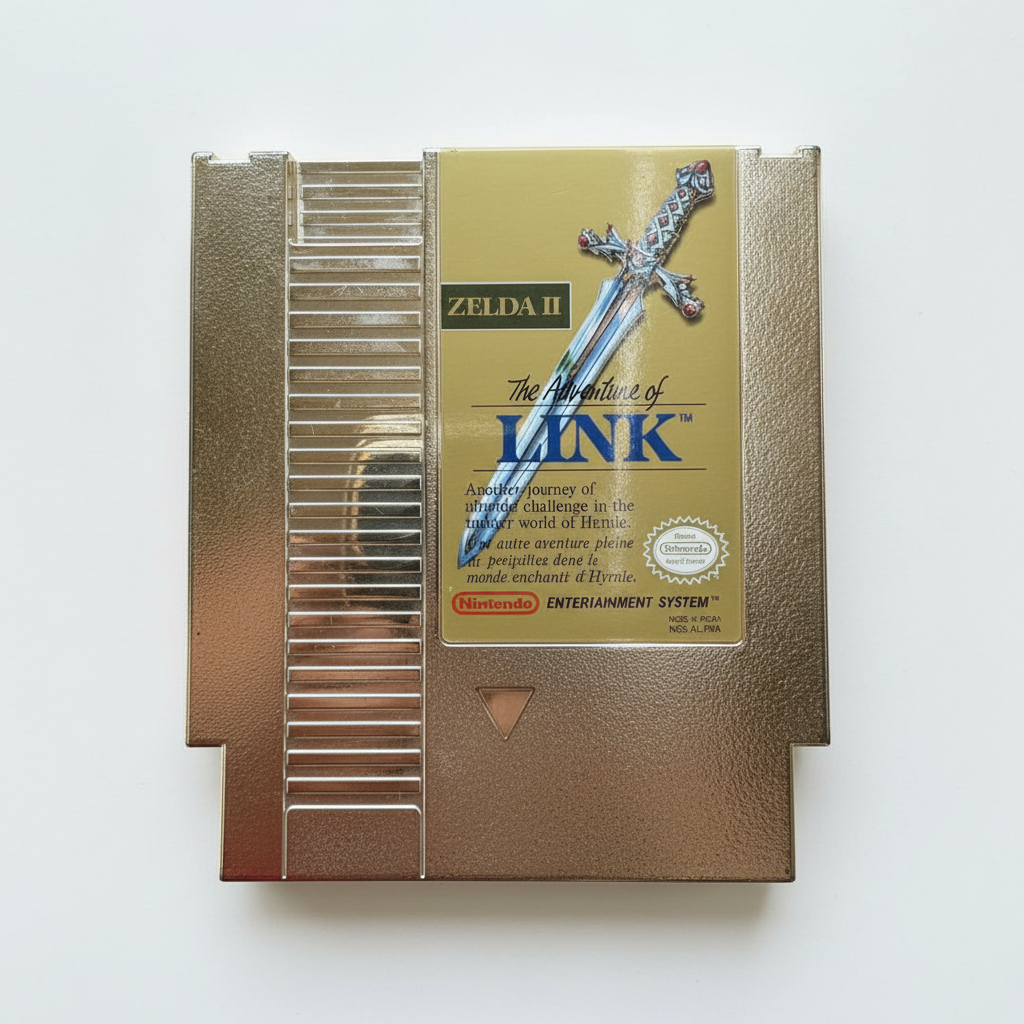Zelda II: L'avventura di Link Gold Nintendo Entertainment System NES testato PAL b