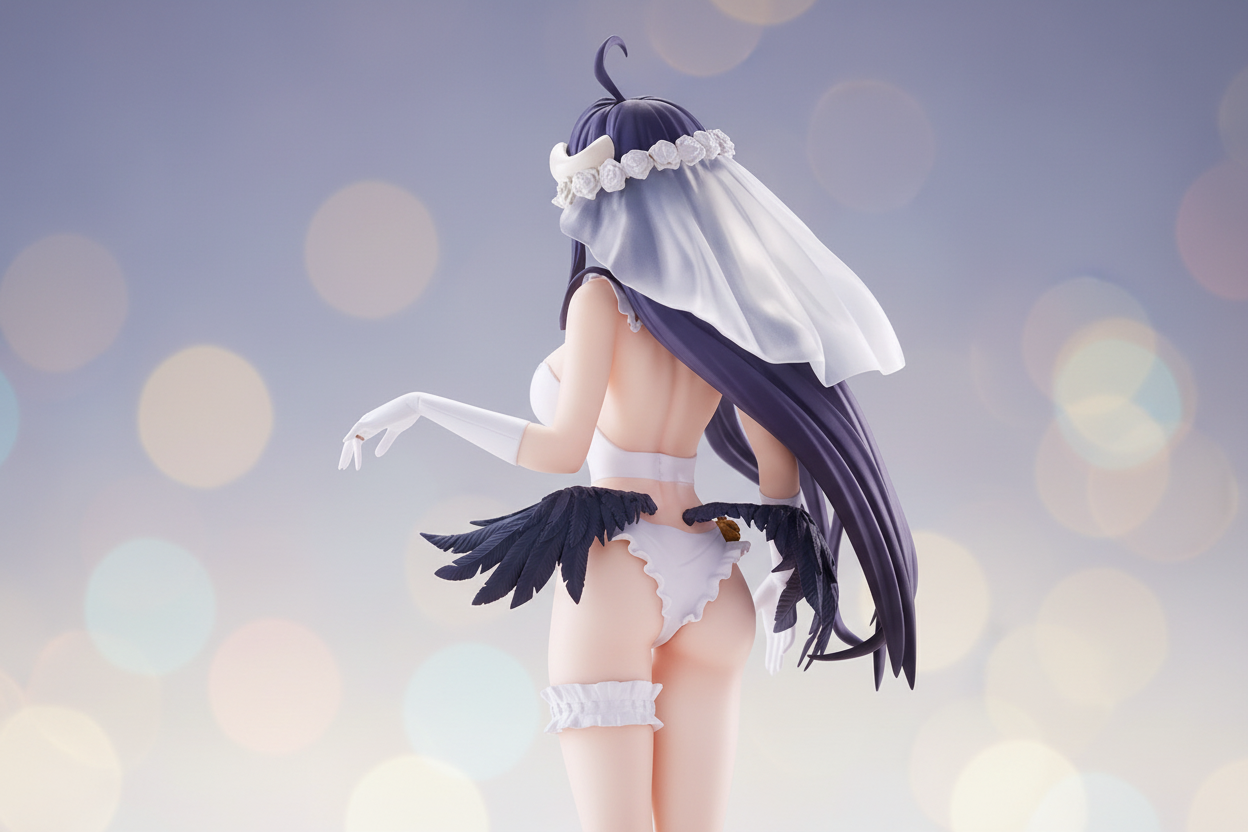 Figurina OVERLORD Albedo GLITTER & GLAMOURS - MATRIMONIO ver. - BANPRESTO Nuovo