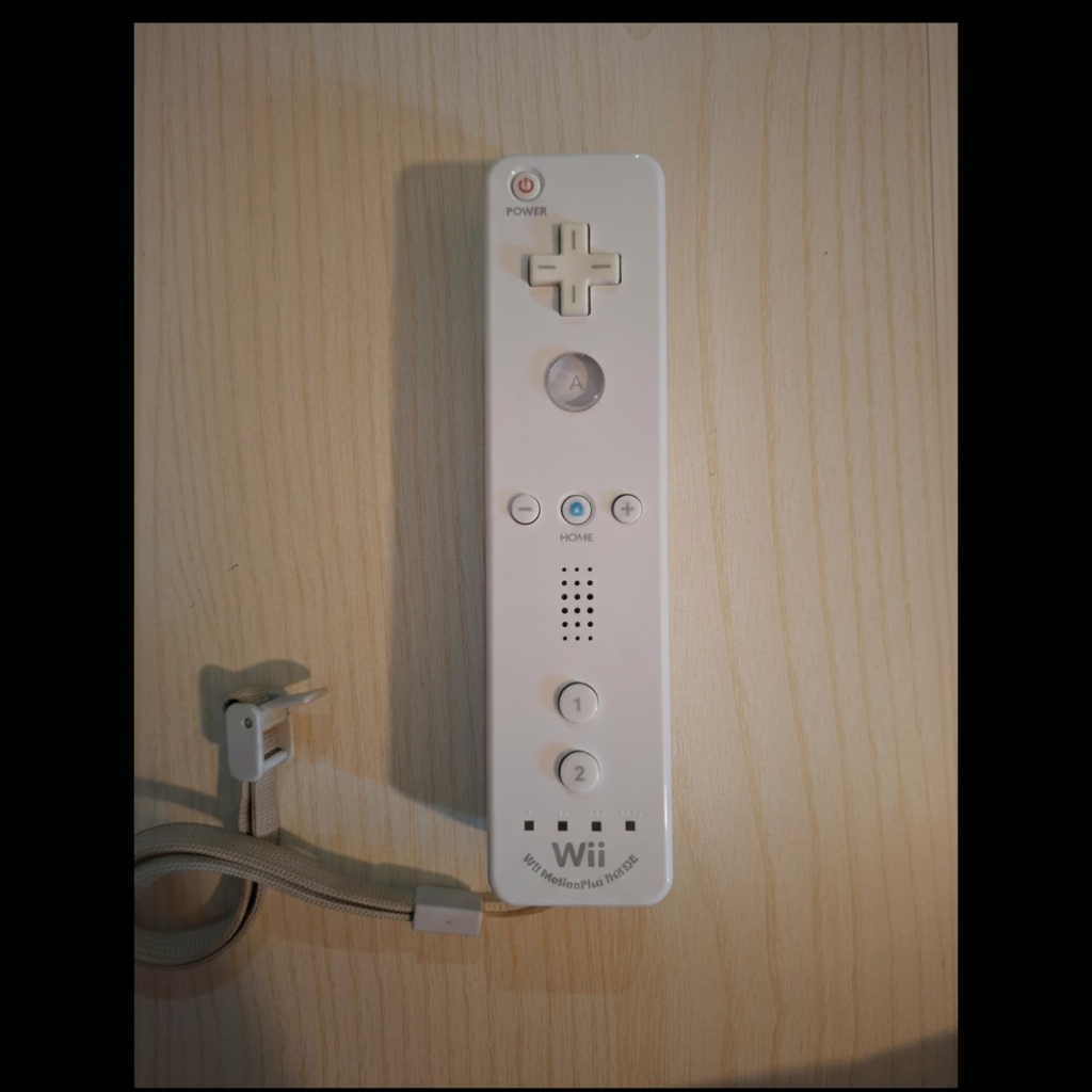 Telecomando originale Nintendo Wii bianco con motion plus integrato