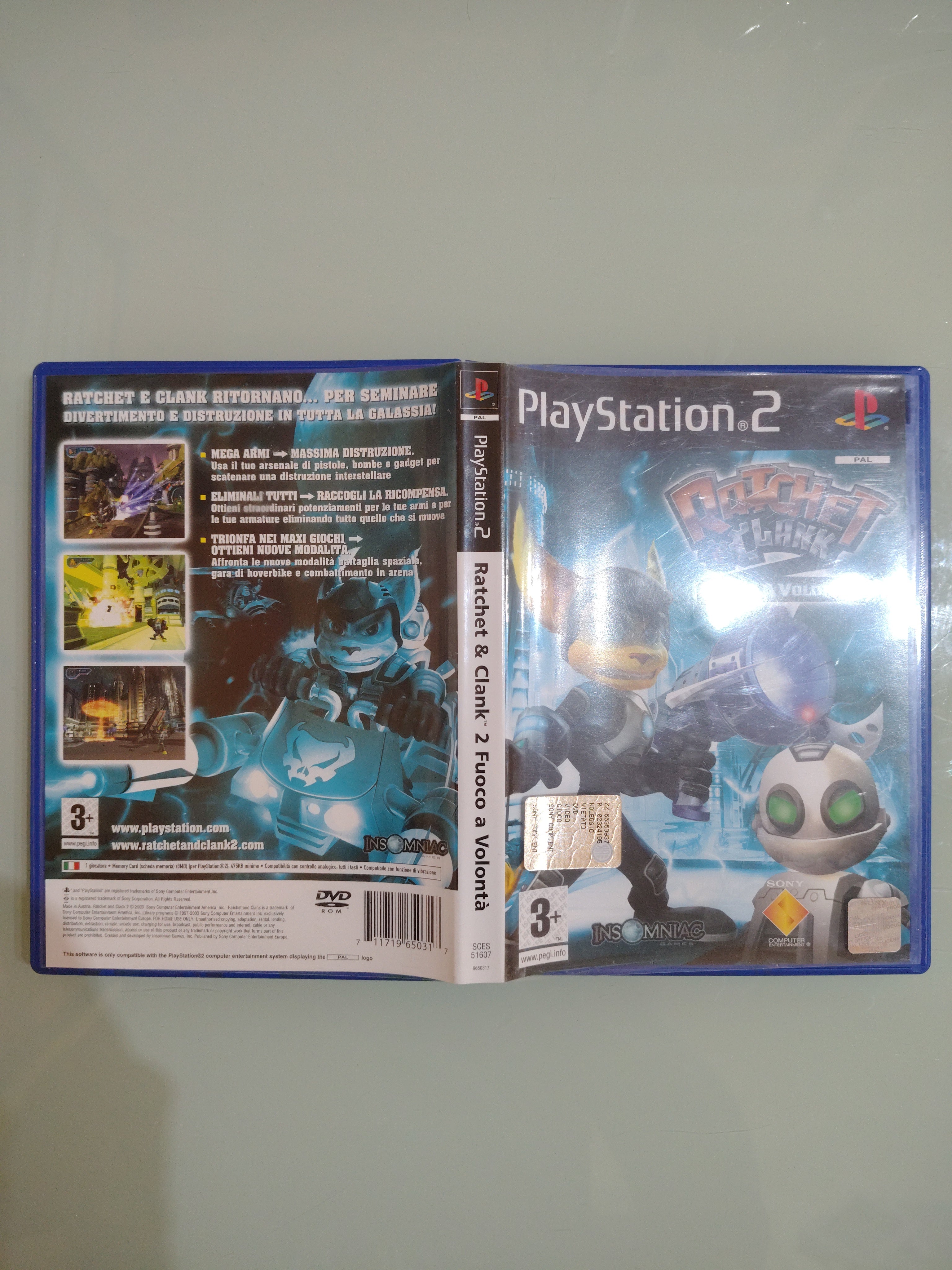 RATCHET E CLANK : 2 FUOCO A VOLONTÀ - PS2