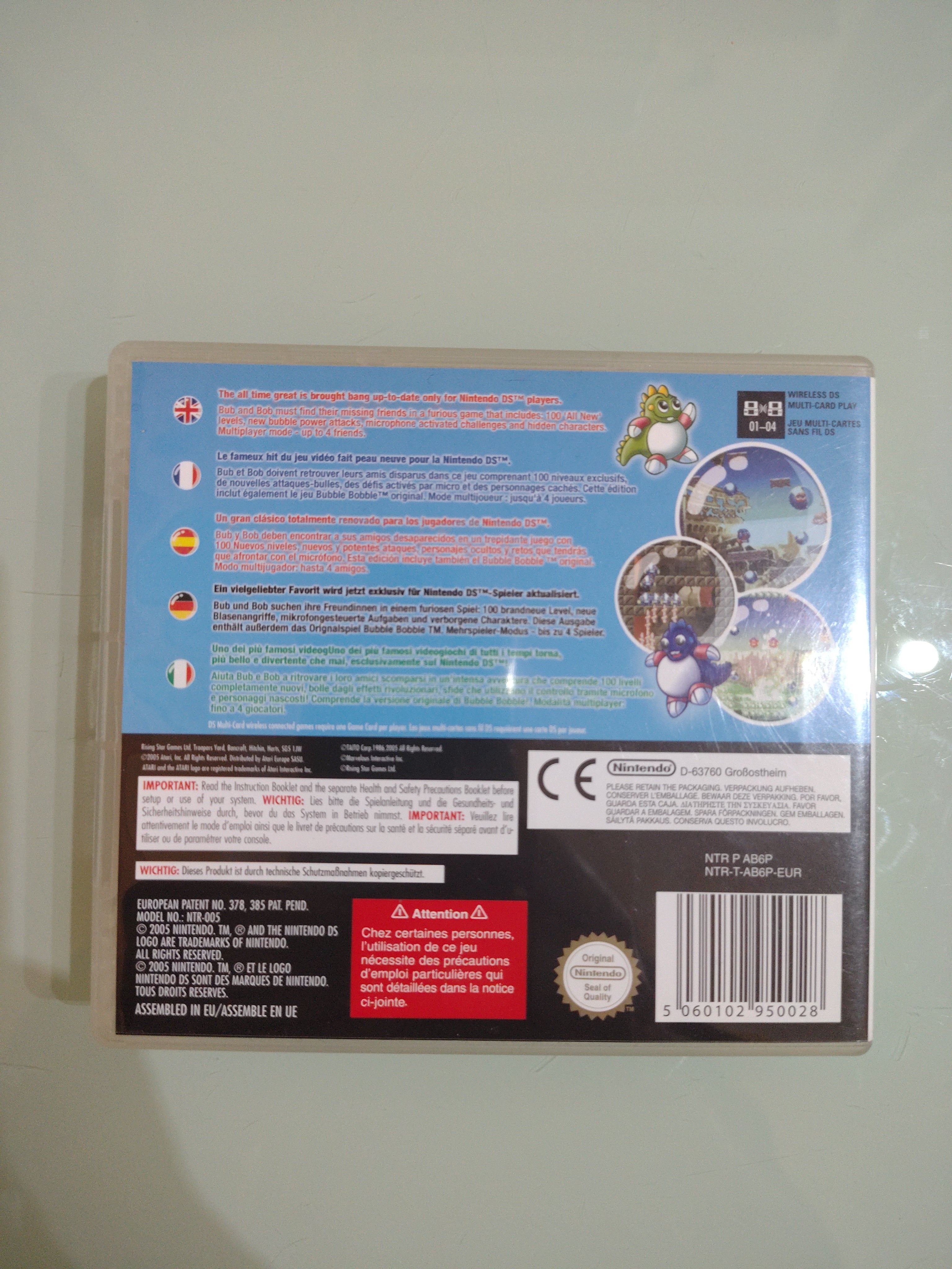 BUBBLE BUBBLE REVOLUTION NINTENDO DS COMPLETO ITA