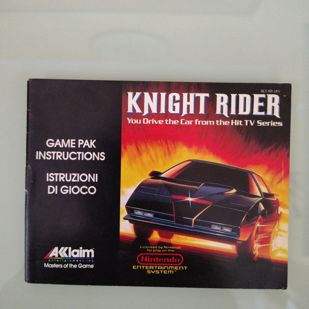 NES NINTENDO KNIGHT RIDER ( manuale )