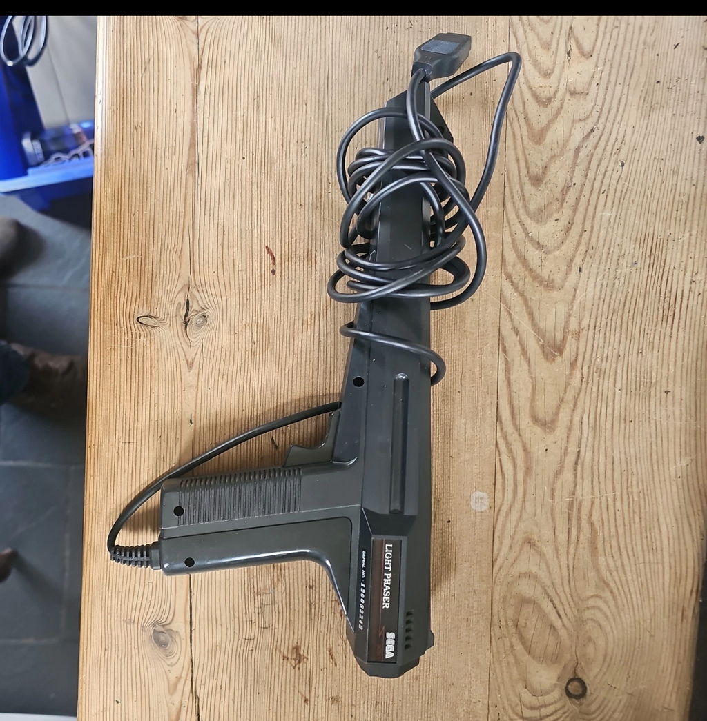 PISTOLA PHASER LEGGERA ORIGINALE SEGA MASTER SYSTEM