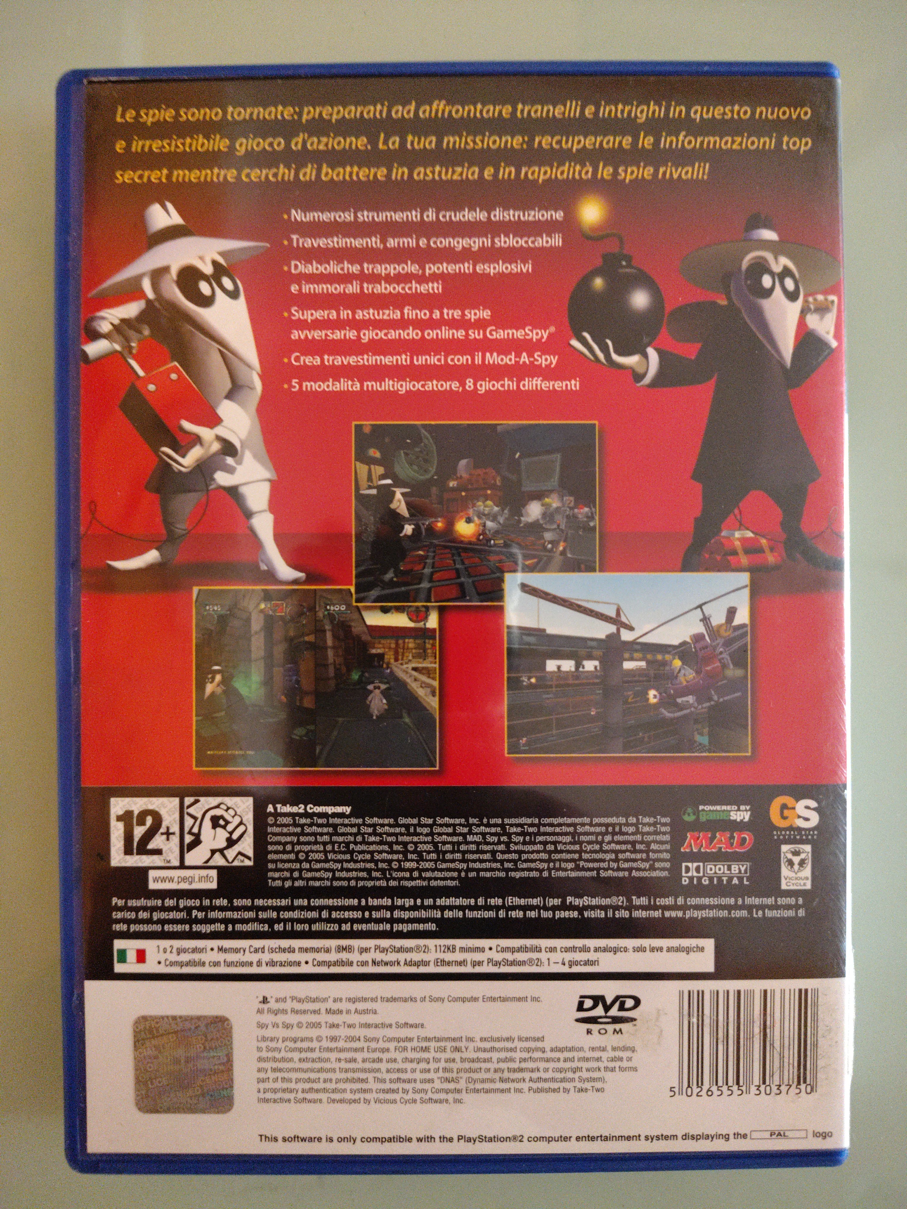 Spy Vs Spy GIOCO PS2 VERSIONE ITALIANA