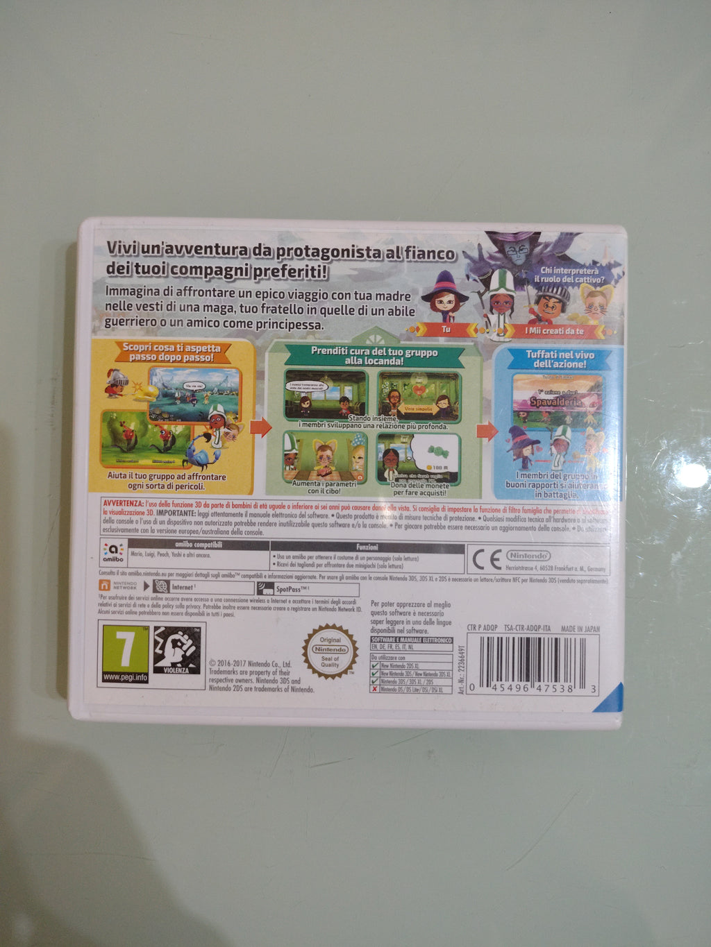 Miitopia Gioco Multilingua Nintendo 3ds o 2ds Copertina in Italiano Ottimo Stato