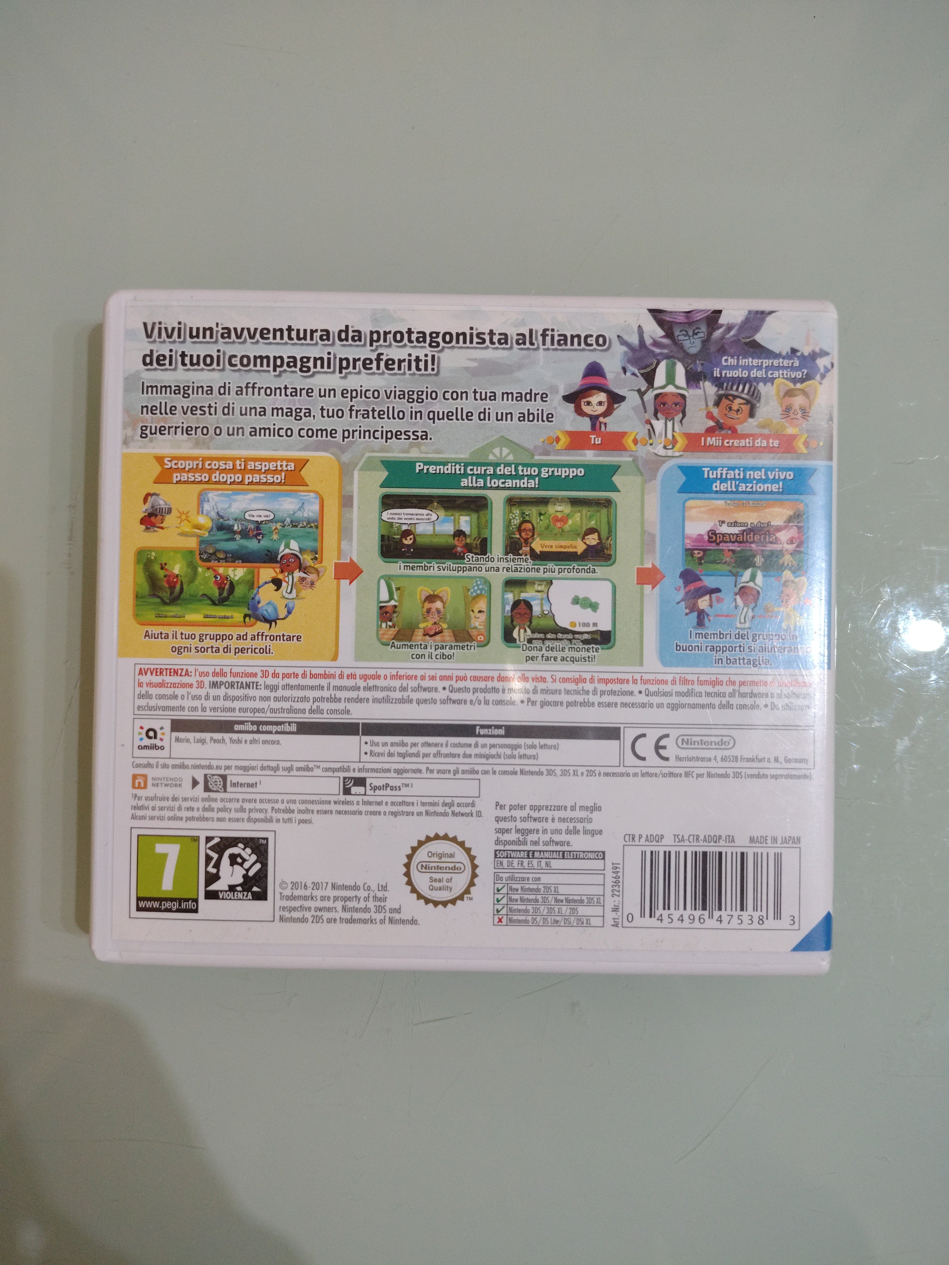 Miitopia Gioco Multilingua Nintendo 3ds o 2ds Copertina in Italiano Ottimo Stato