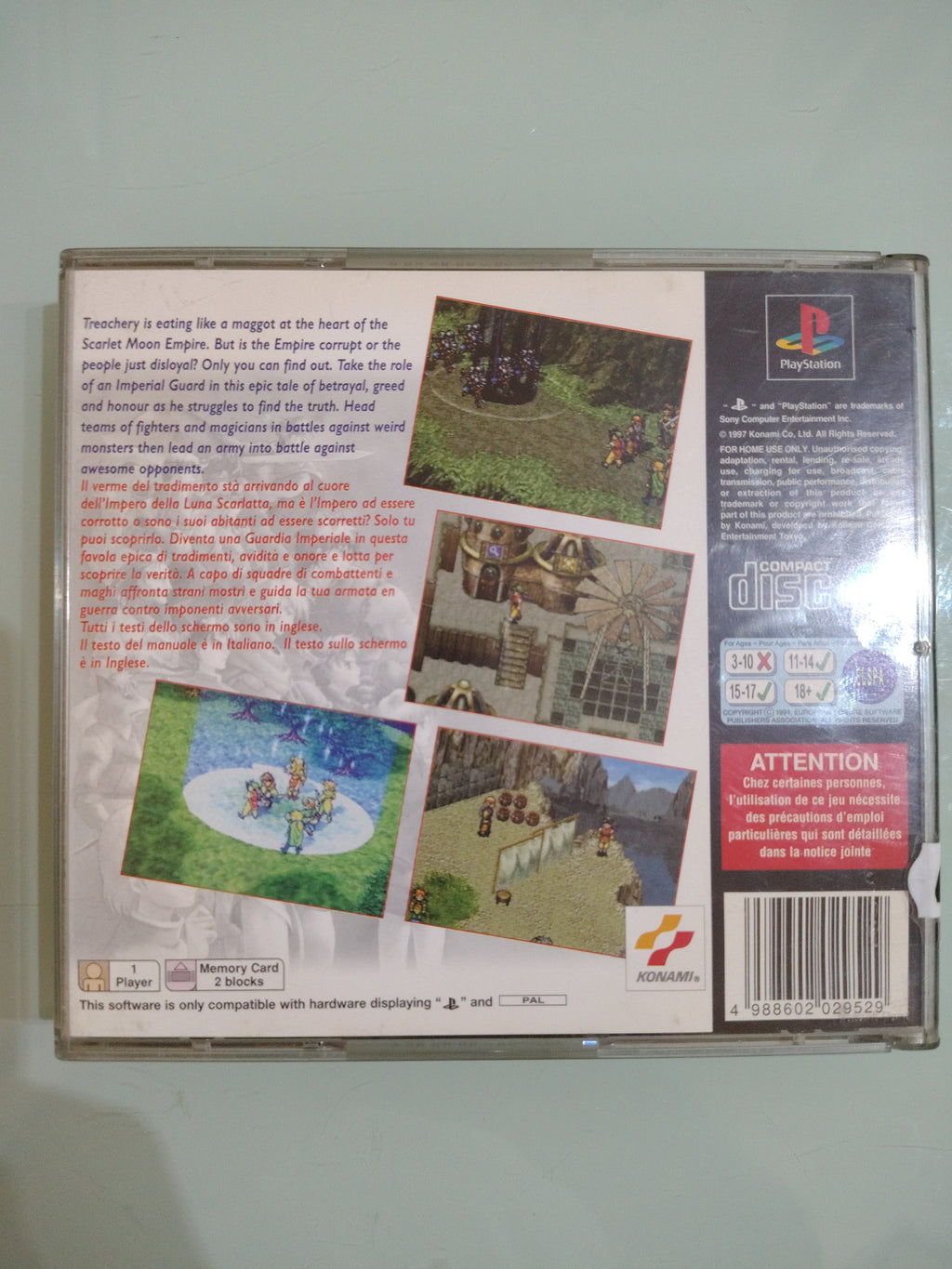 Suikoden Raro Ps1  PAL ita prima stampa