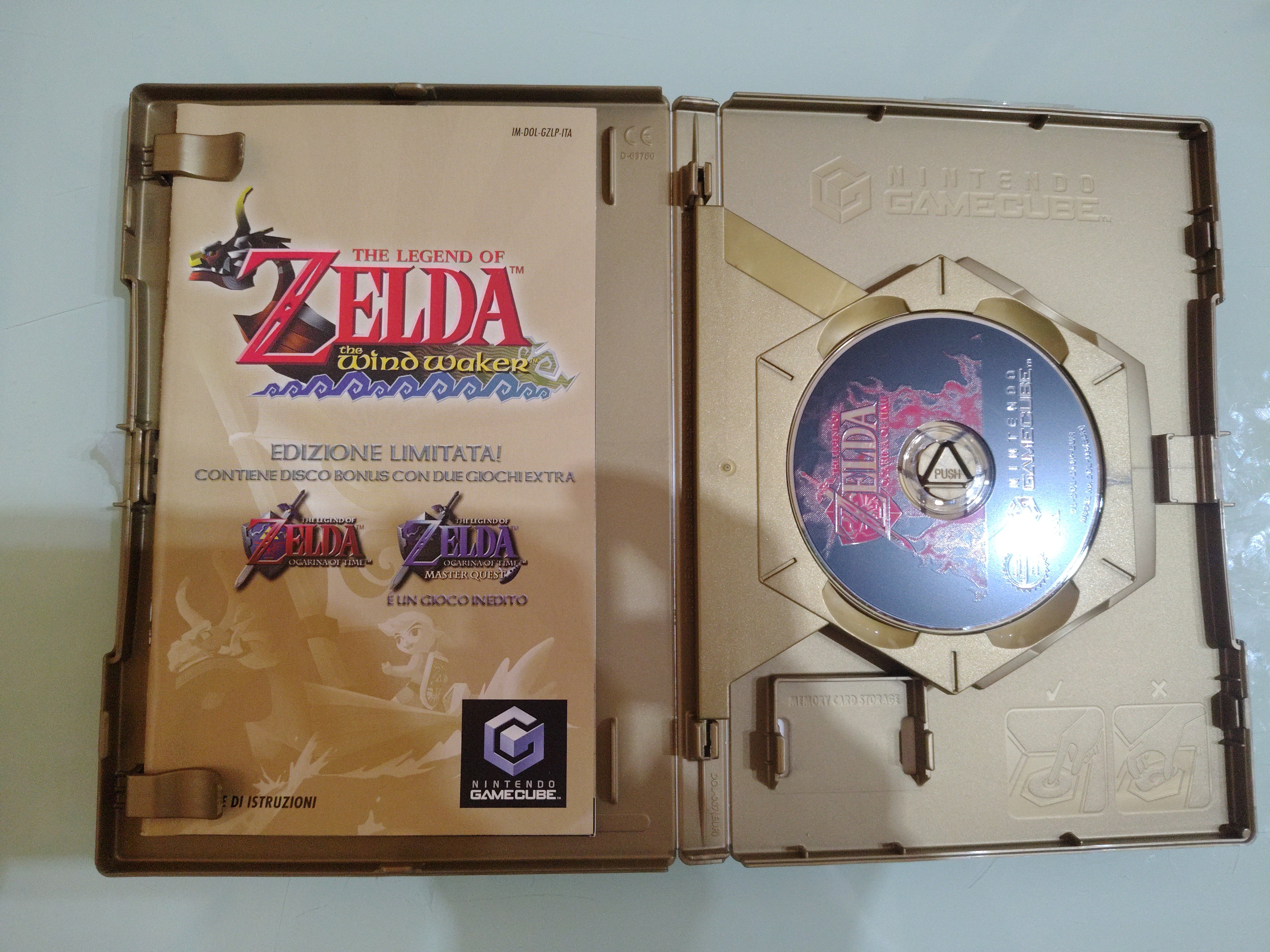 THE LEGEND OF ZELDA THE WIND WAKER GAMECUBE PAL ITA ITALIANO ORIGINALE COMPLETO