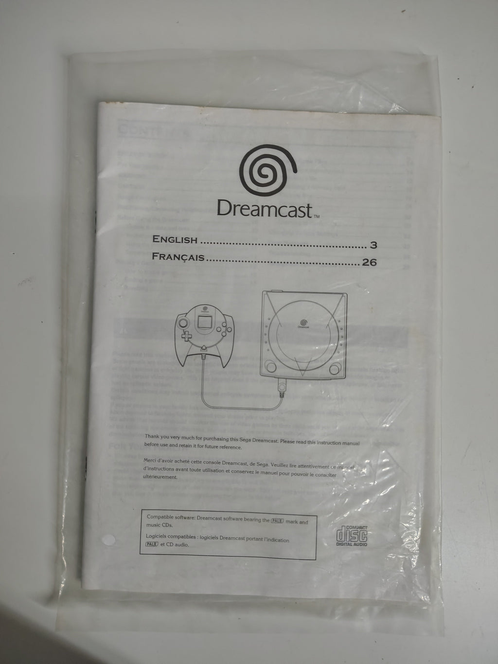 manuale istruzioni completo sega Dreamcast