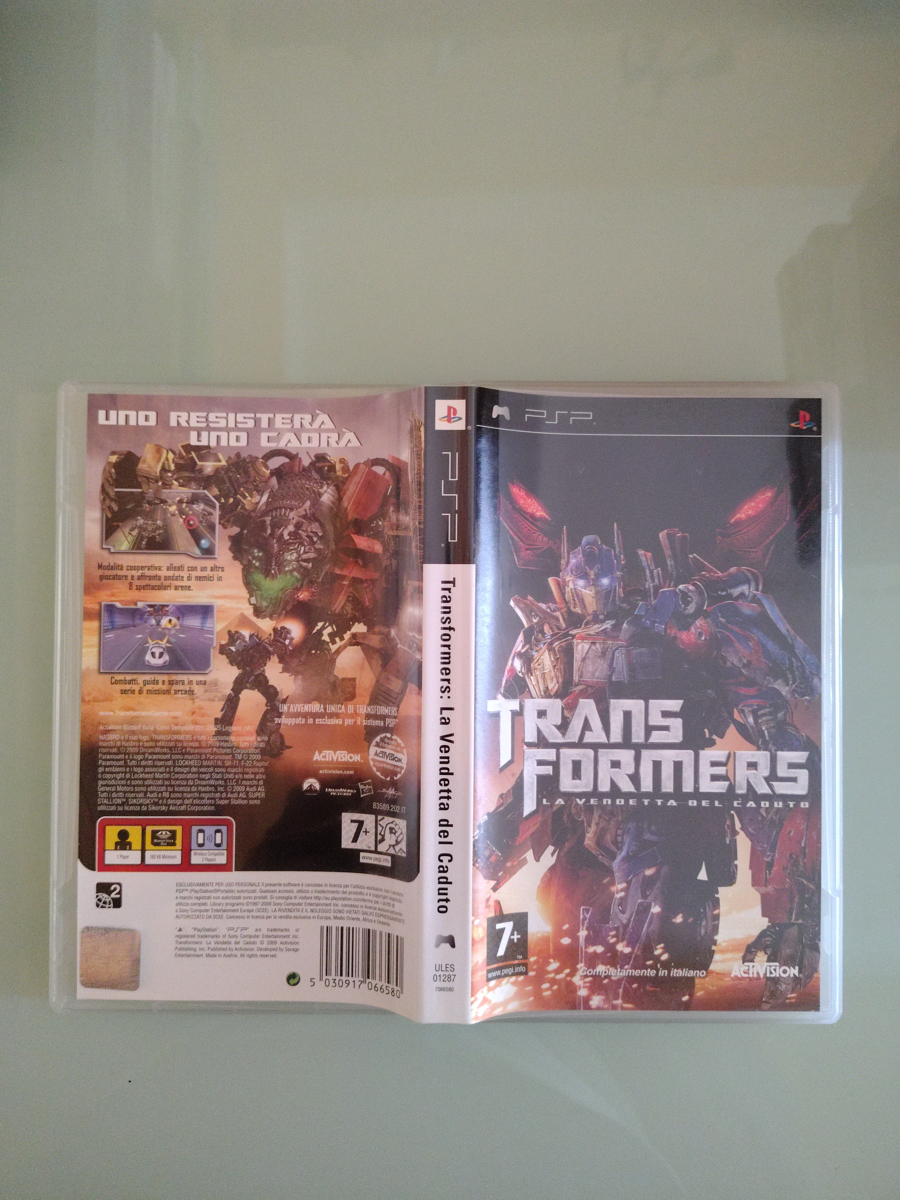 Videogioco per PSP Transformers La Vendetta del Caduto Activision 7+ giochi