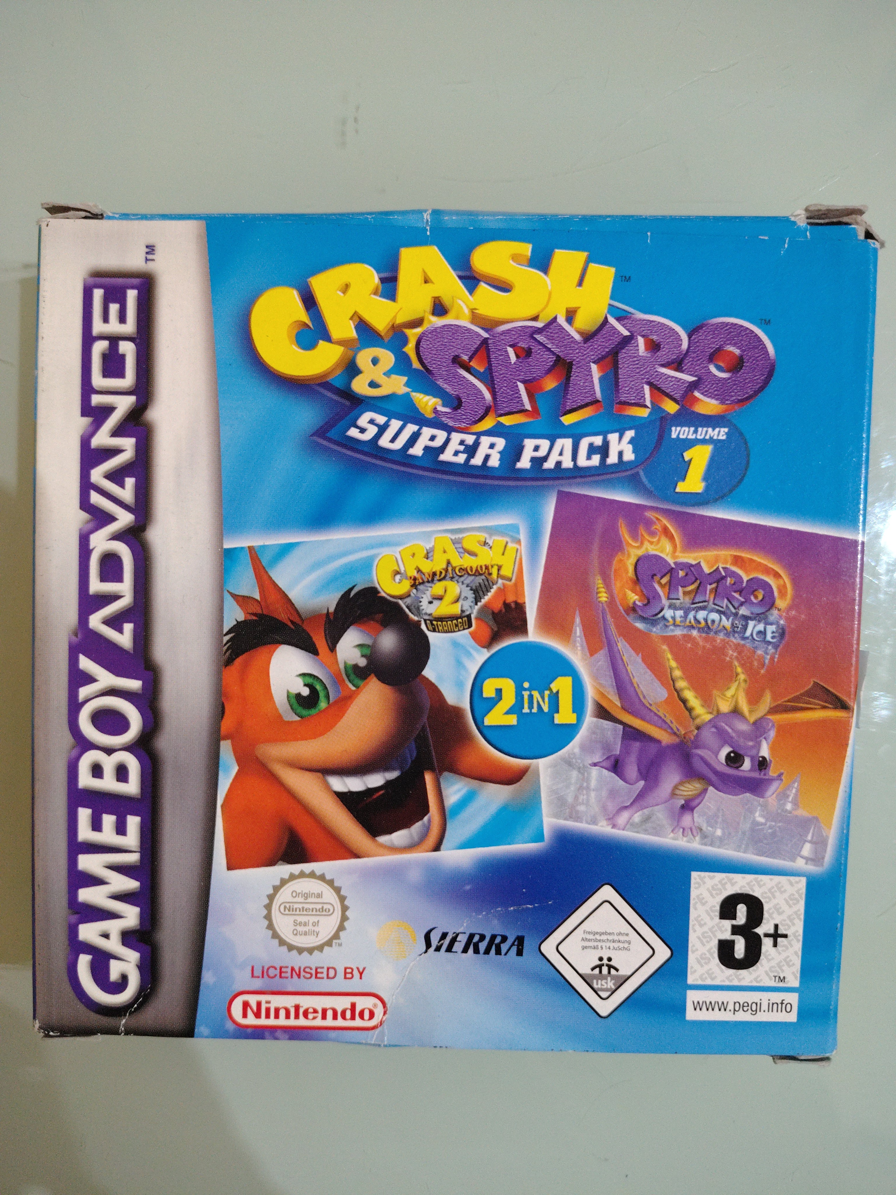 Crash & Spyro Super Pack Game Boy Advance  PAL  EUR