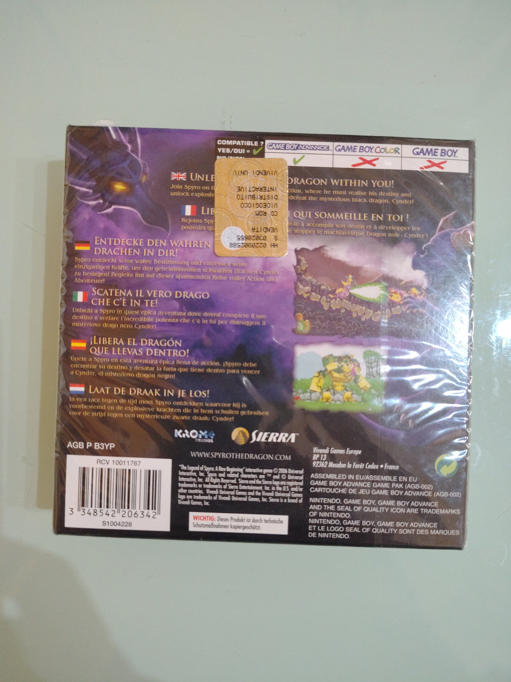THE LEGEND OF SPYRO A NEW BEGINNING ,GAME BOY ADVANCE, NUOVO