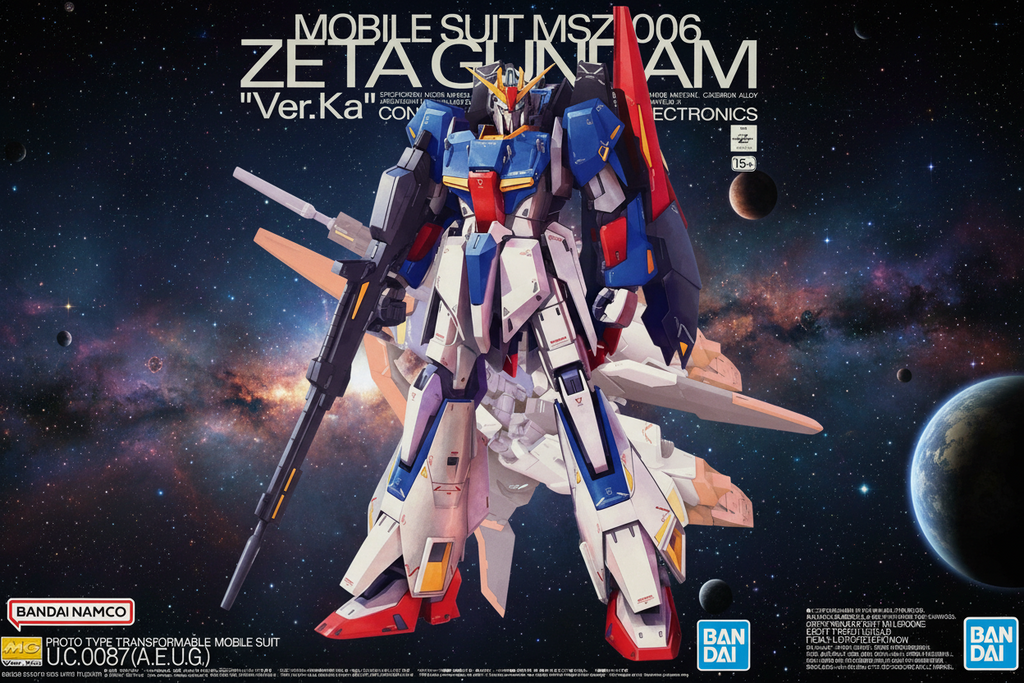 MG Gundam Master Grade 1/100 ZETA GUNDAM VER. KA Gunpla Model Kit Bandai Japan