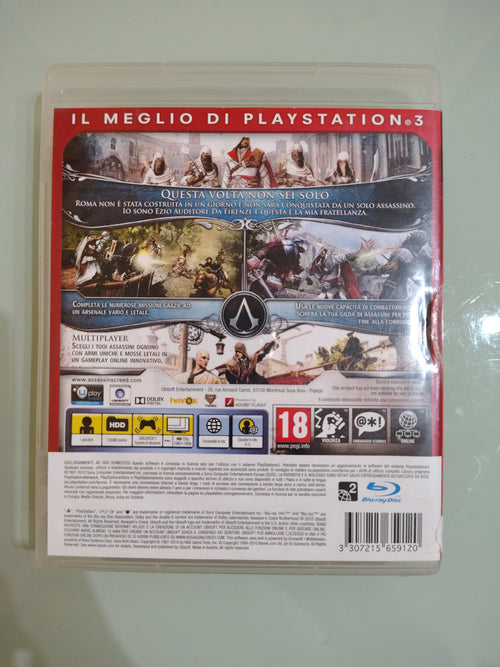 ASSASSIN'S CREED BROTHERHOOD  UBISOFT  GIOCO  PS3 IN BUONO STATO