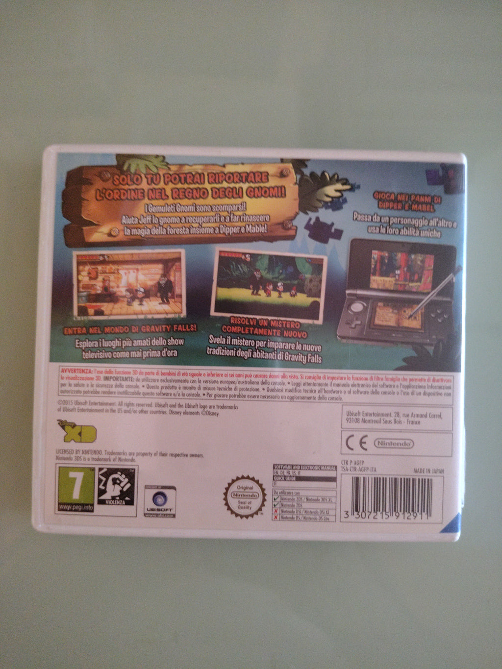Gravity Falls: Legend of the Gnome Gemulets (Nintendo 3DS, 2015)