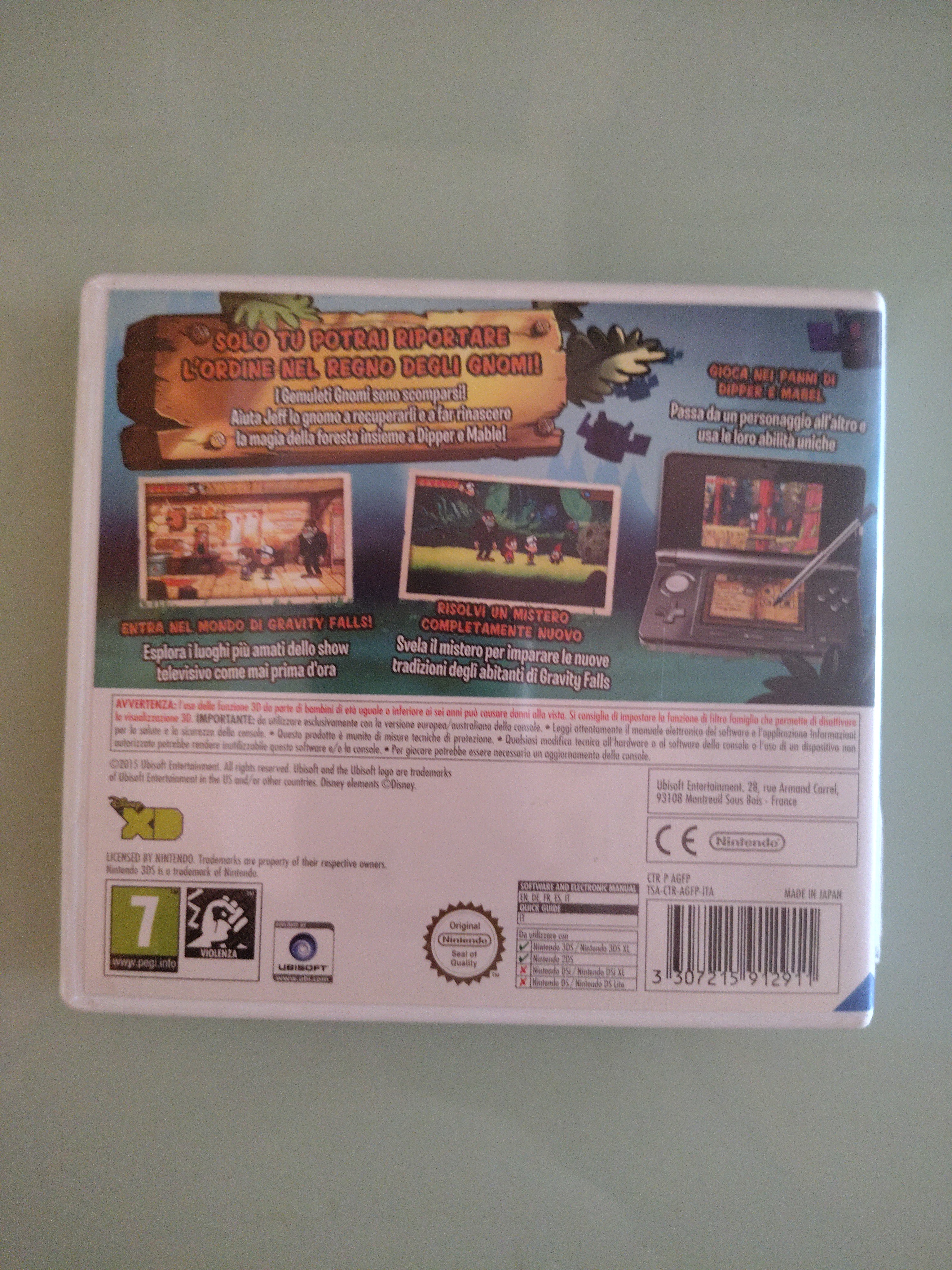 Gravity Falls: Legend of the Gnome Gemulets (Nintendo 3DS, 2015)
