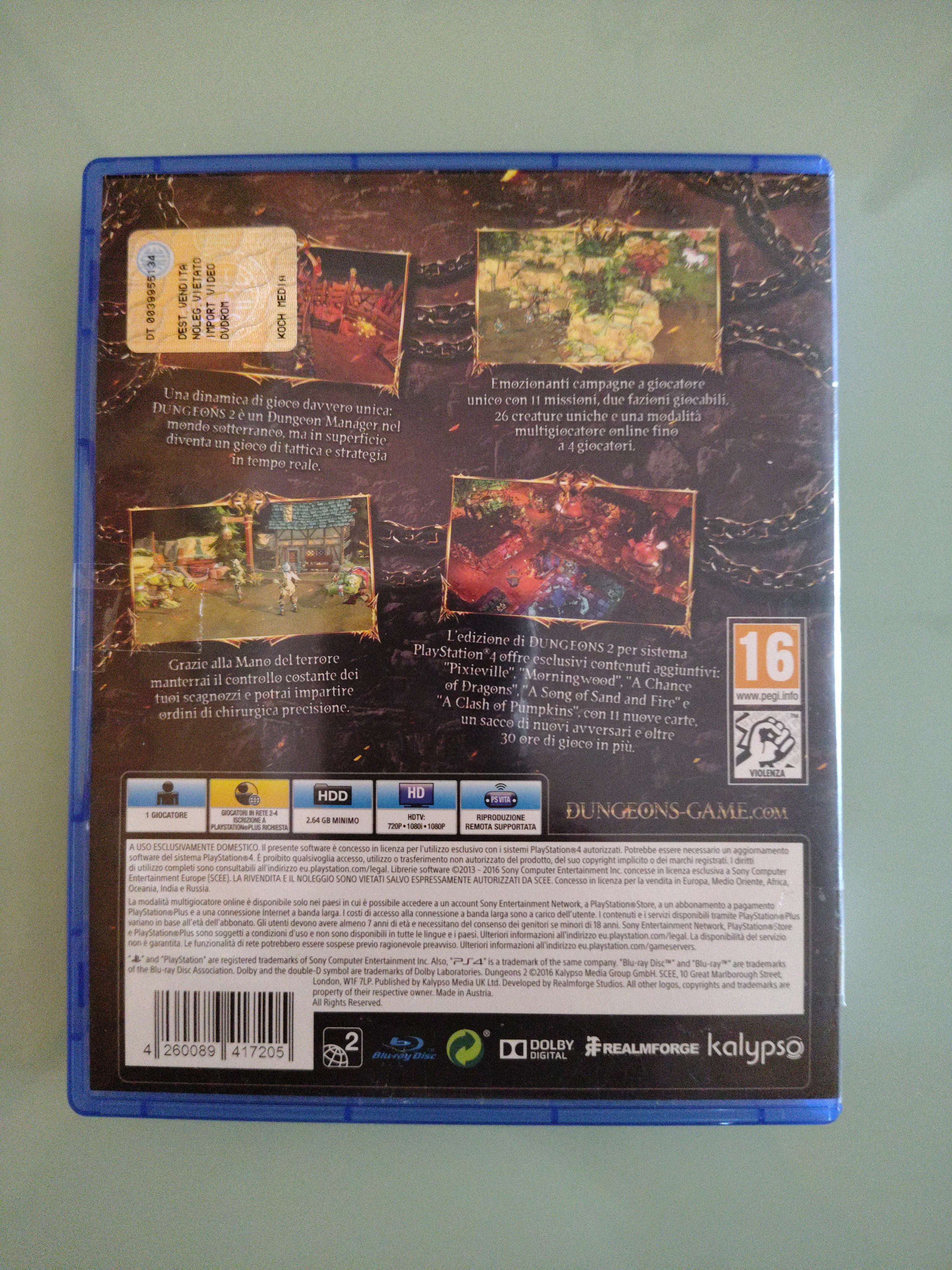 Dungeons 2 - Sony Playstation 4 PS4 - PAL