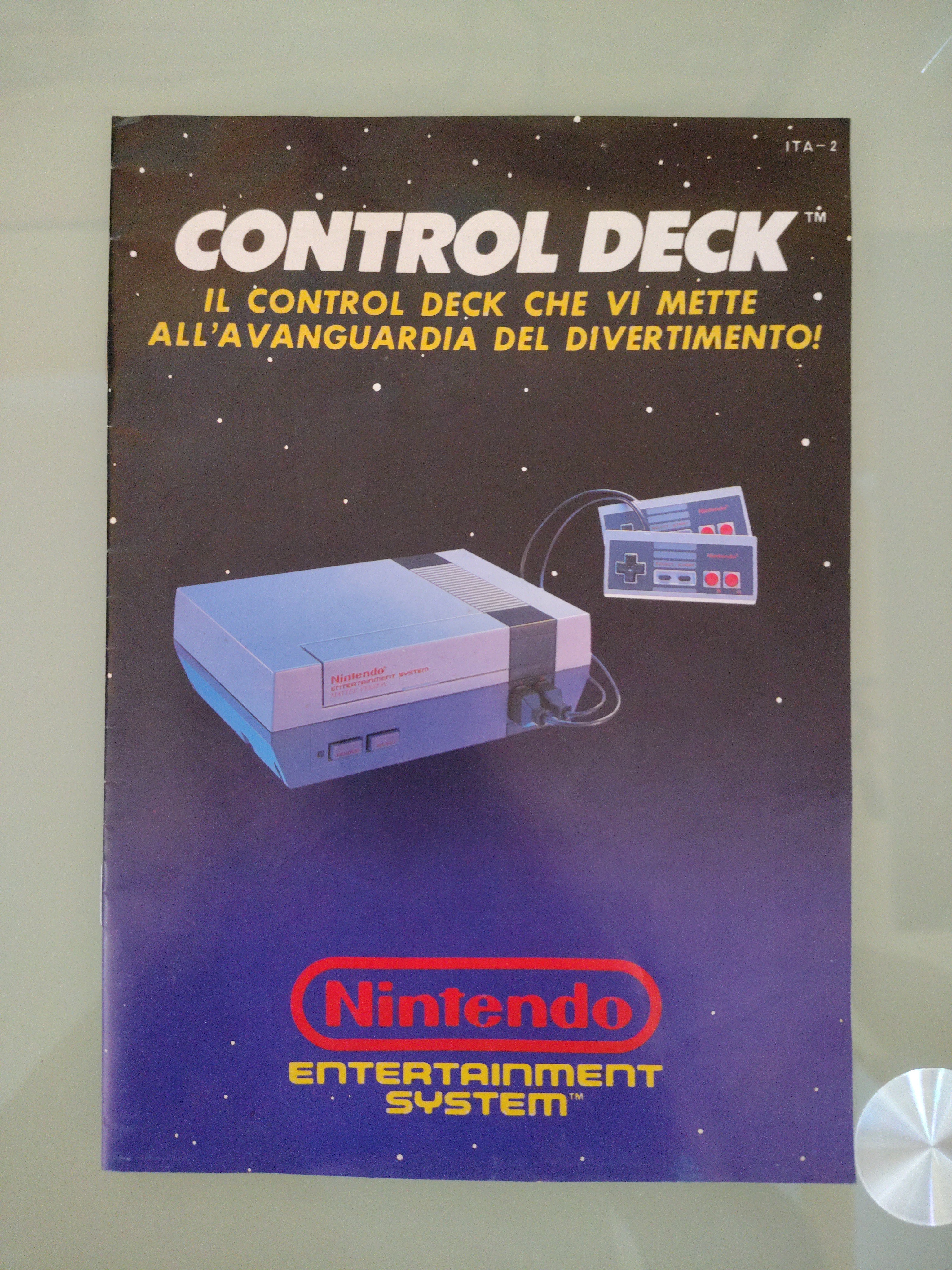 Manuale Control Deck - Nintendo NES  ita