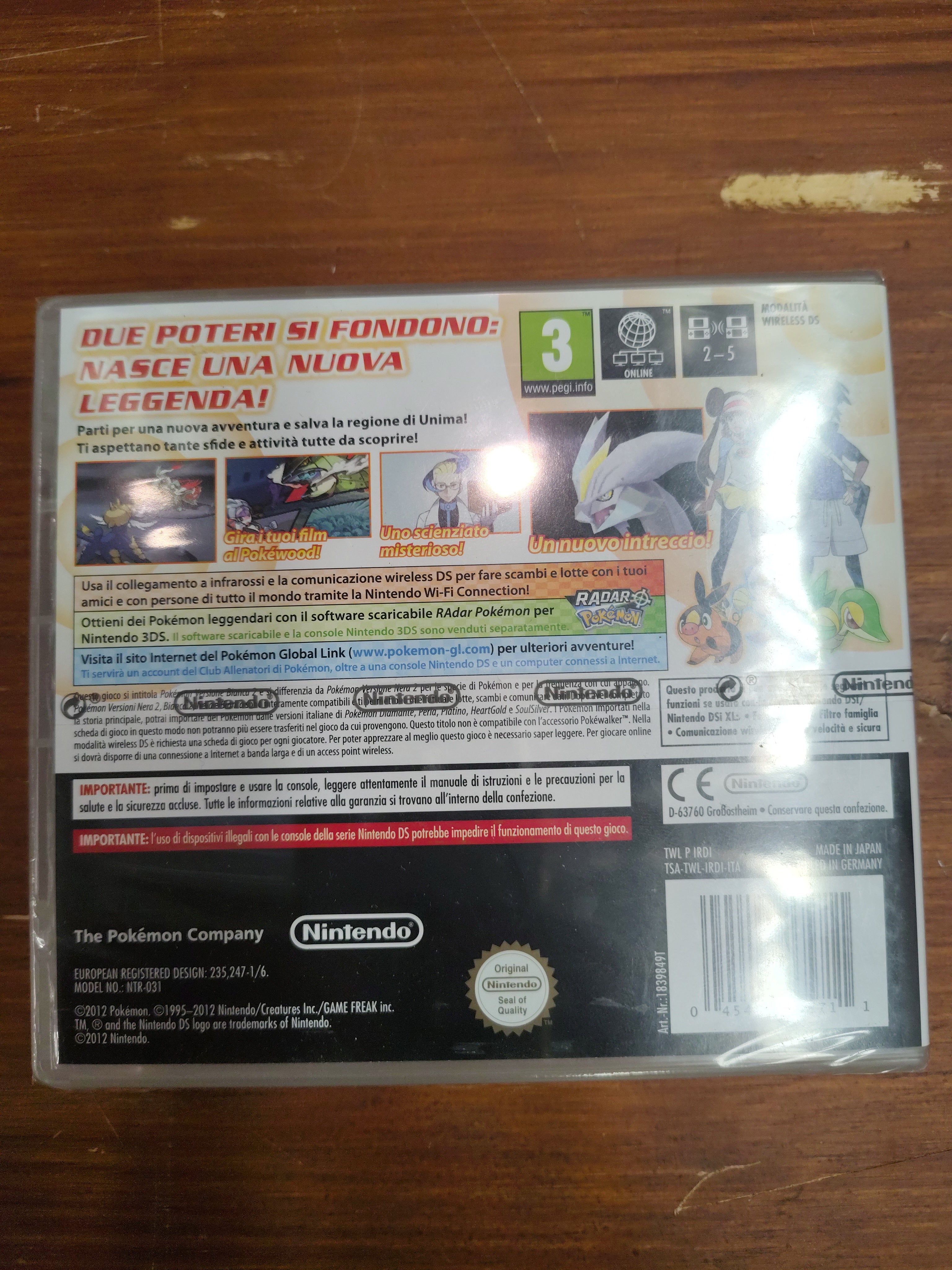 Pokémon bianco 2 nuovo sigillato