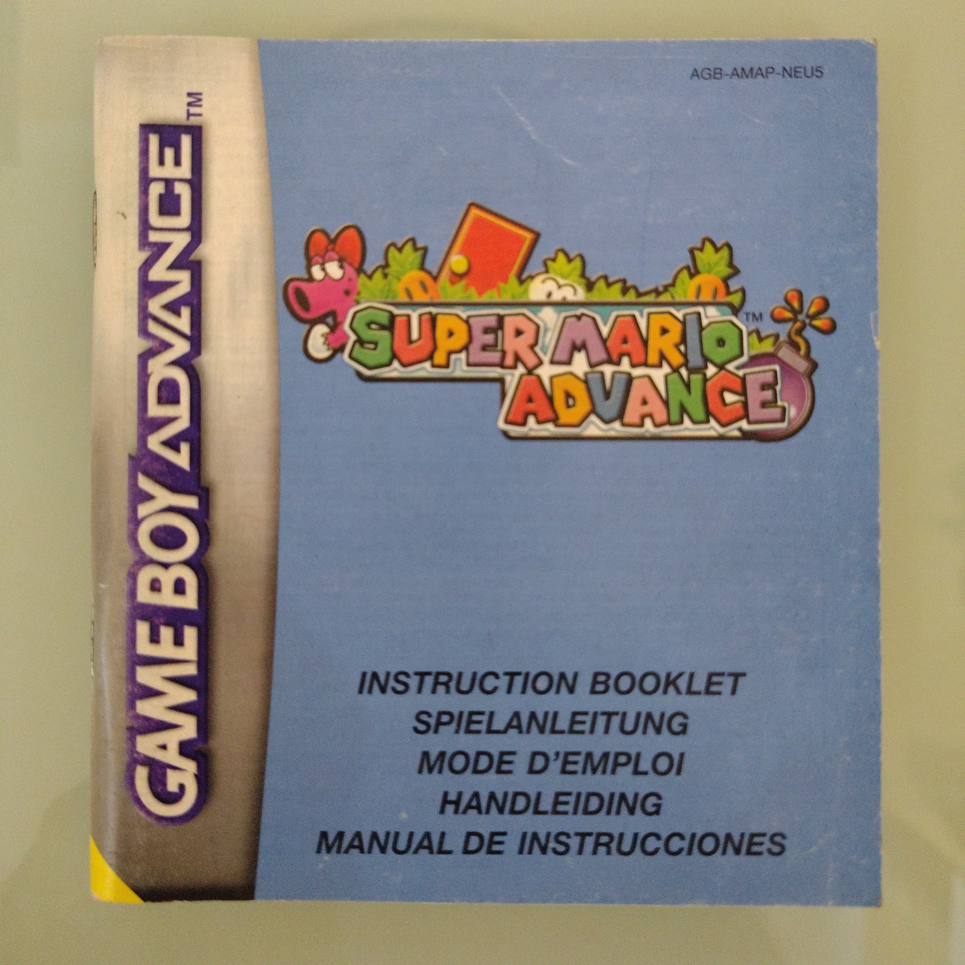 Nintendo Game Boy Advance Manuale Super Mario Advance EUR Ottimo Stato