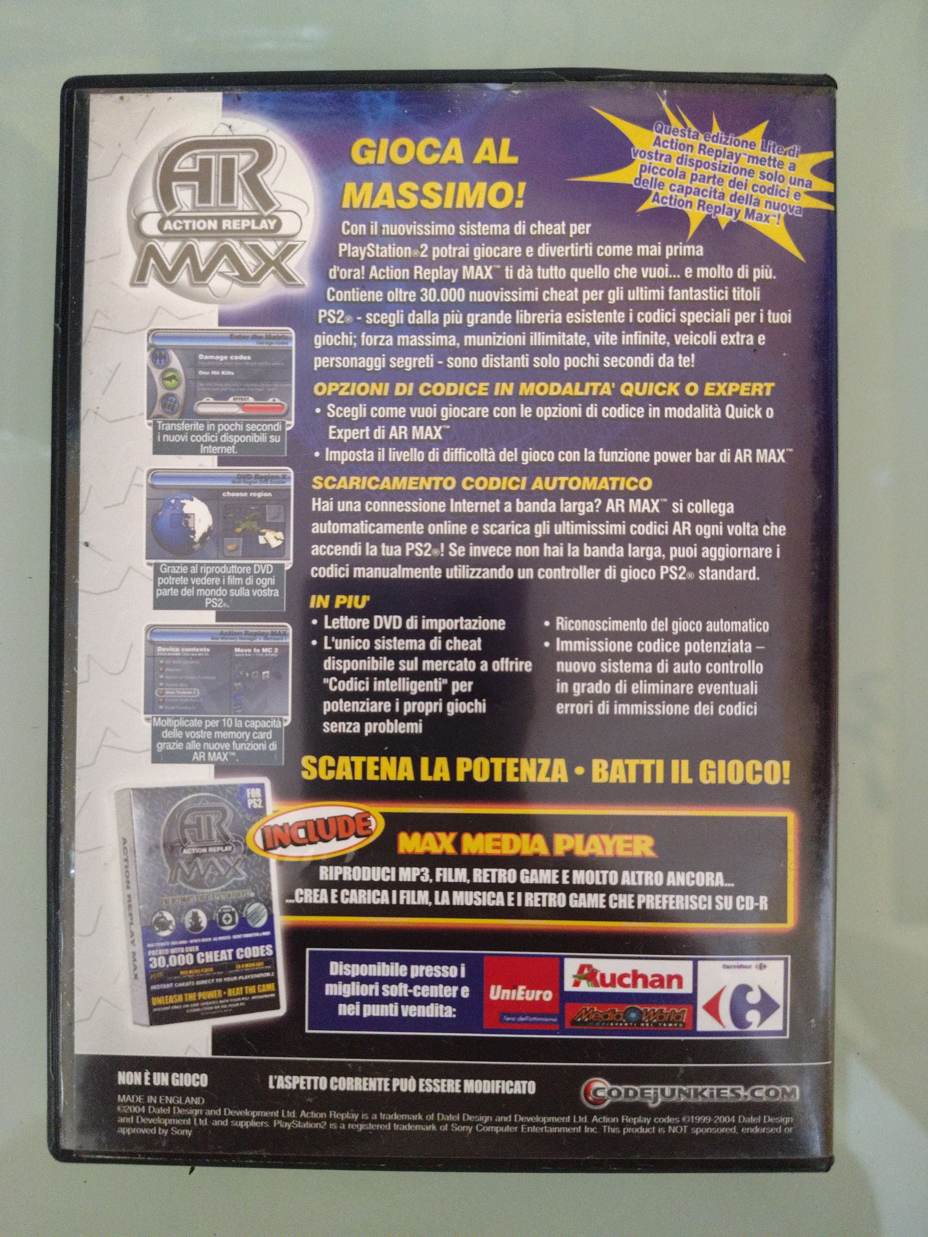 Spaccacodici Action Replay spider-man 2 e altri